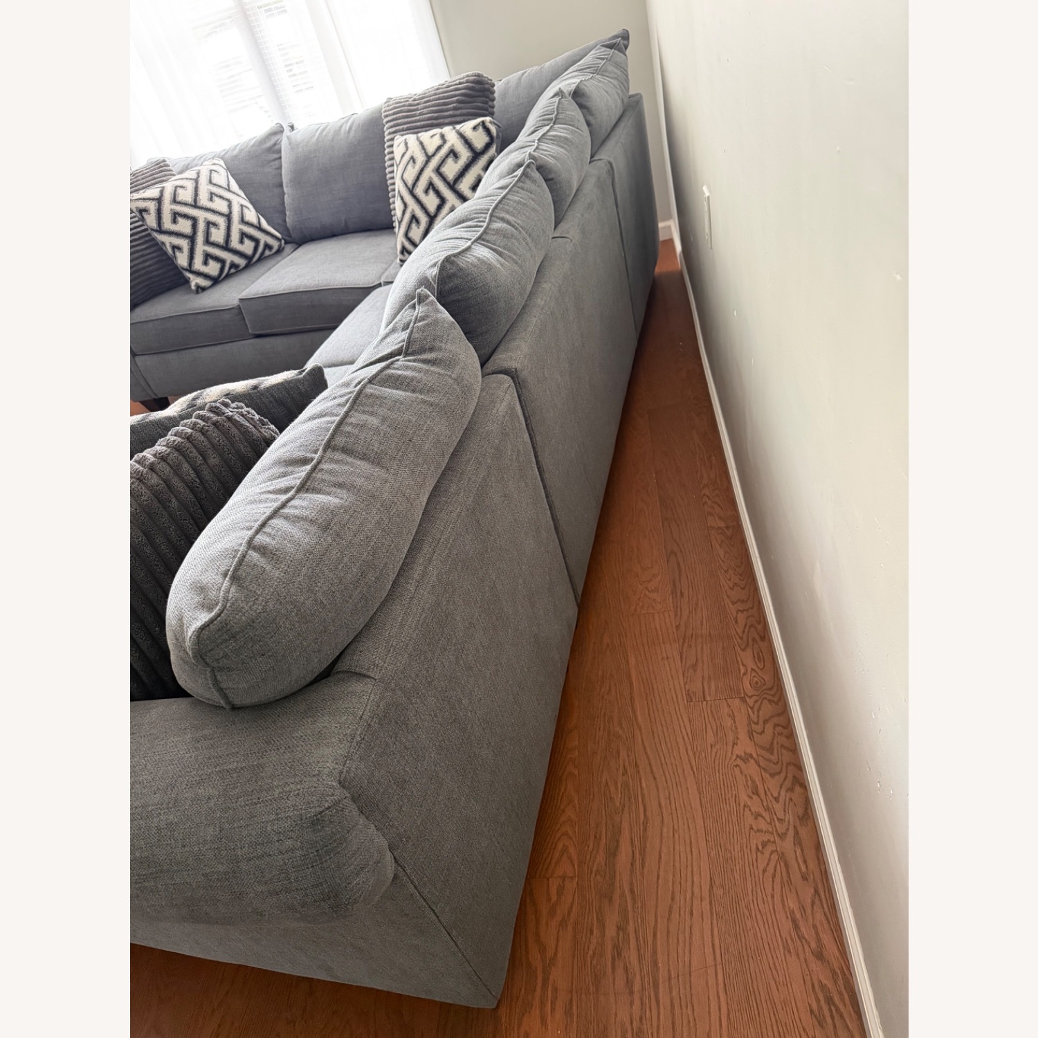Raymour & Flanigan Dark Gray 3+ Piece Sectional - image-6