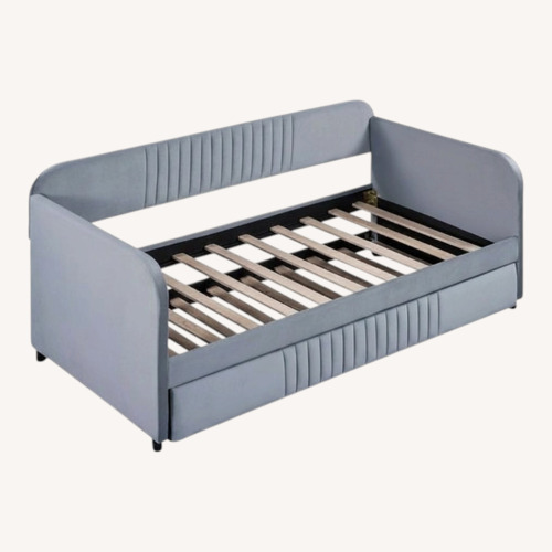 Used Light Blue Daybed W Trundle for sale on AptDeco