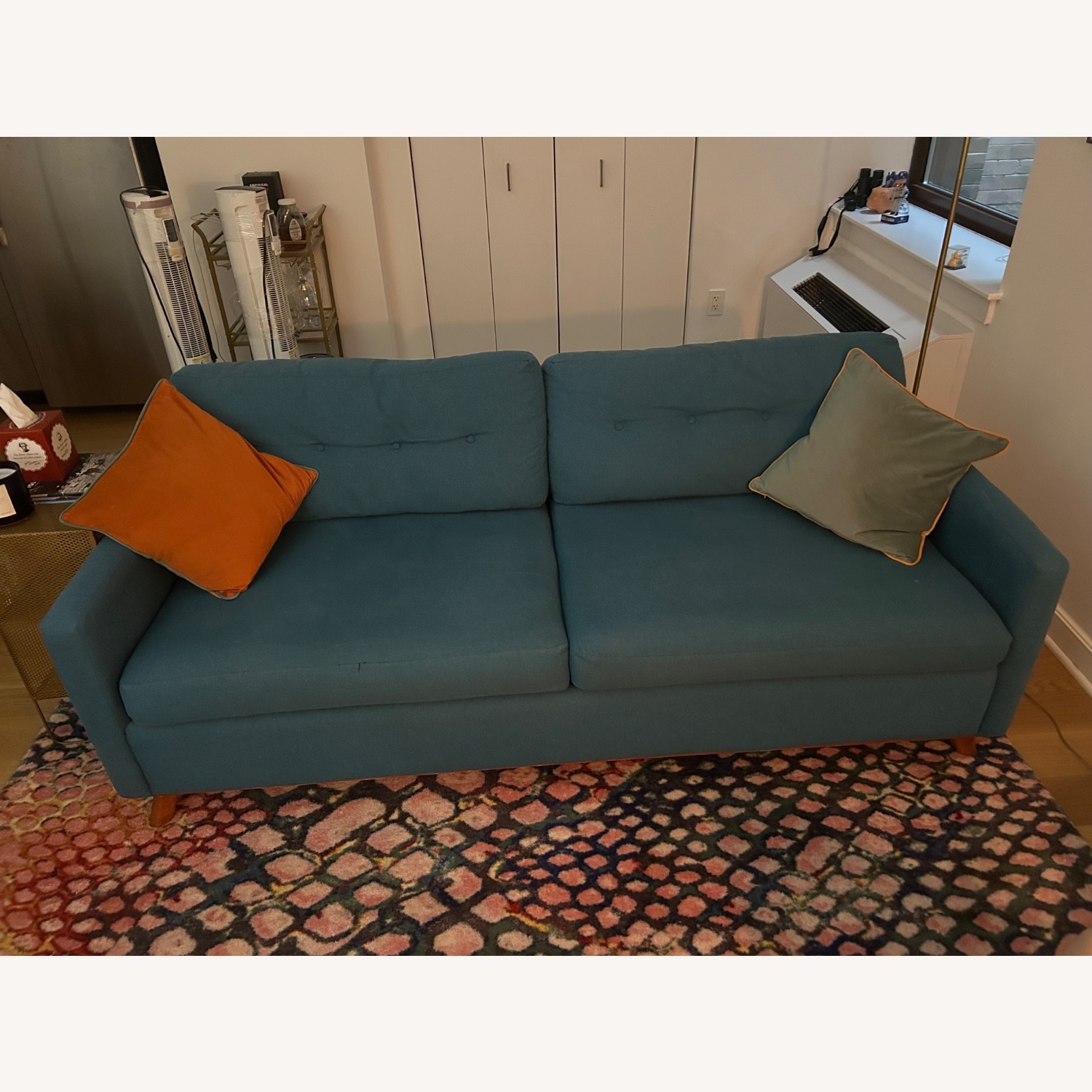 Joybird Hopson Blue Fabric Sleeper Sofa - image-2