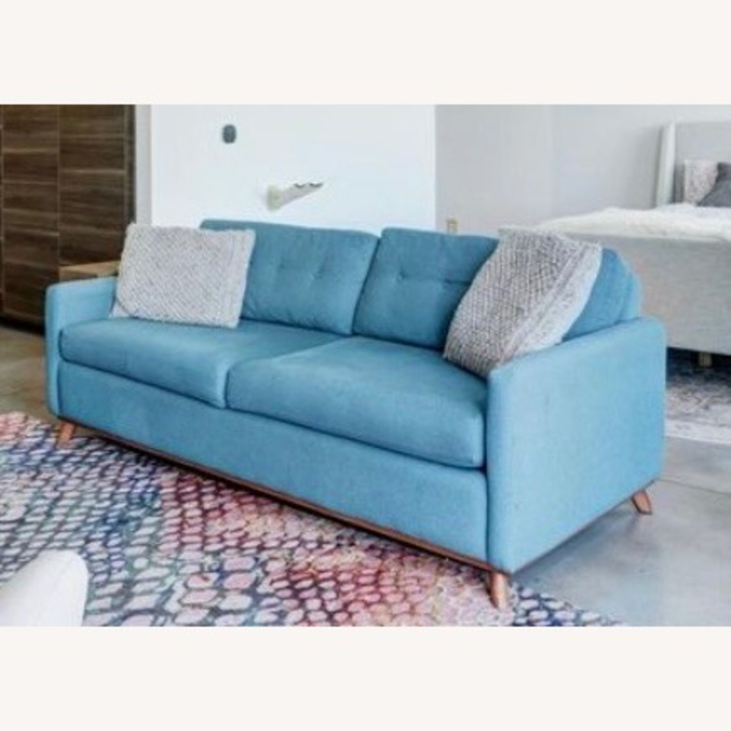 Joybird Hopson Blue Fabric Sleeper Sofa - image-6