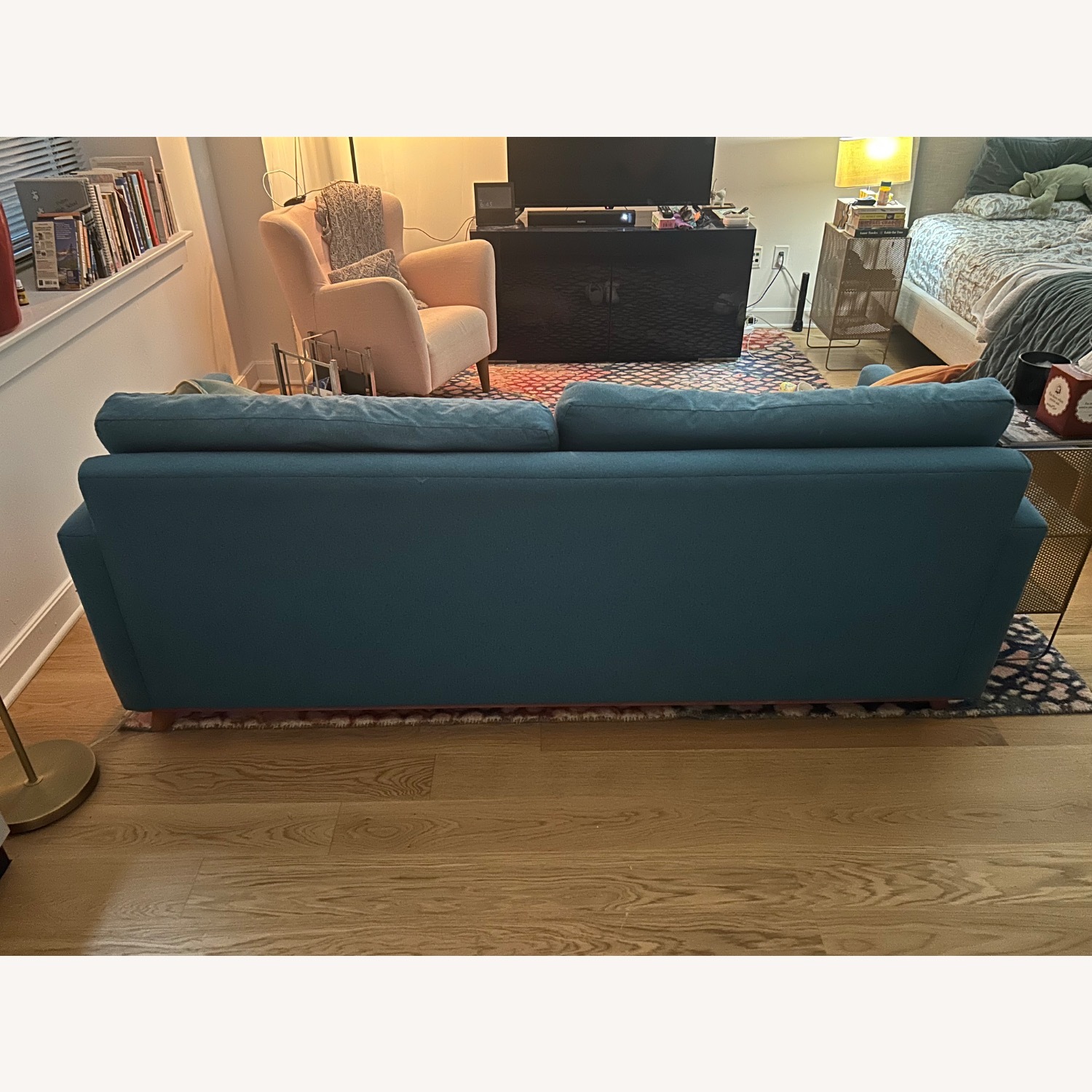 Joybird Hopson Blue Fabric Sleeper Sofa - image-4
