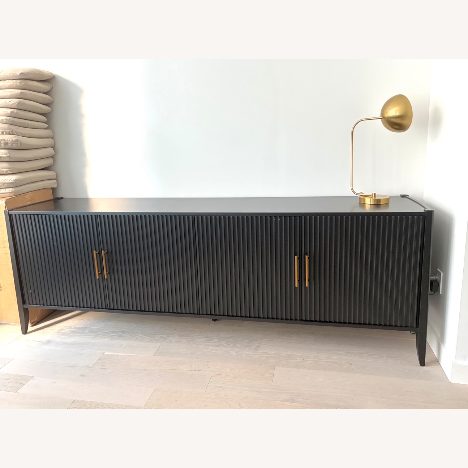 Williams Sonoma Black Wood Sideboard - image-1