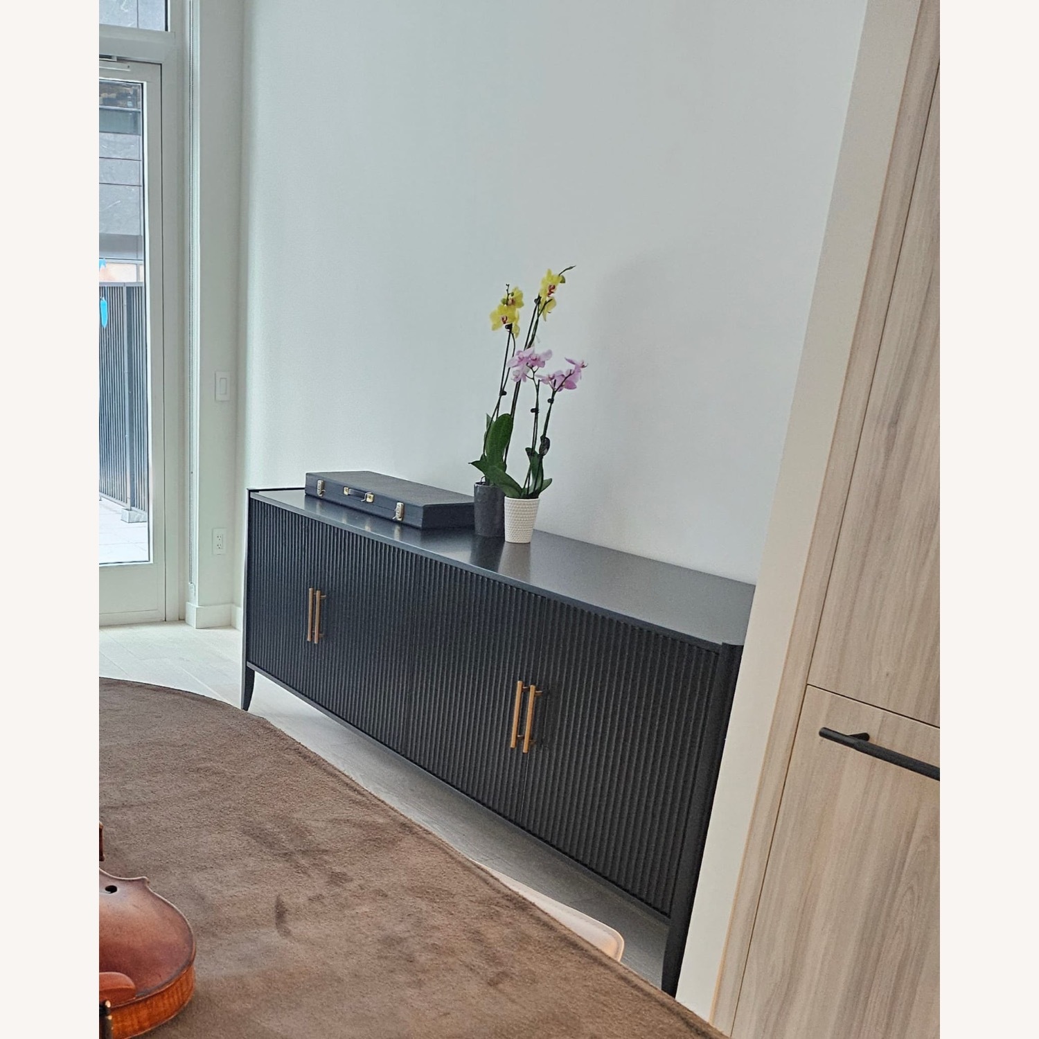 Williams Sonoma Black Wood Sideboard - image-2