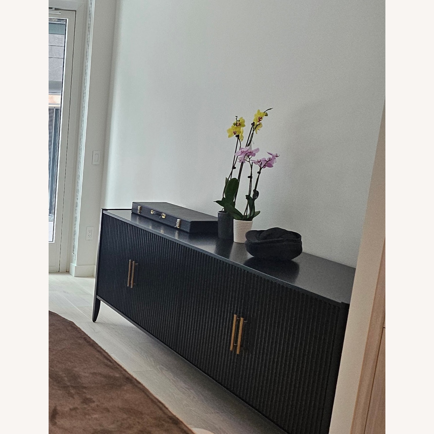 Williams Sonoma Black Wood Sideboard - image-3