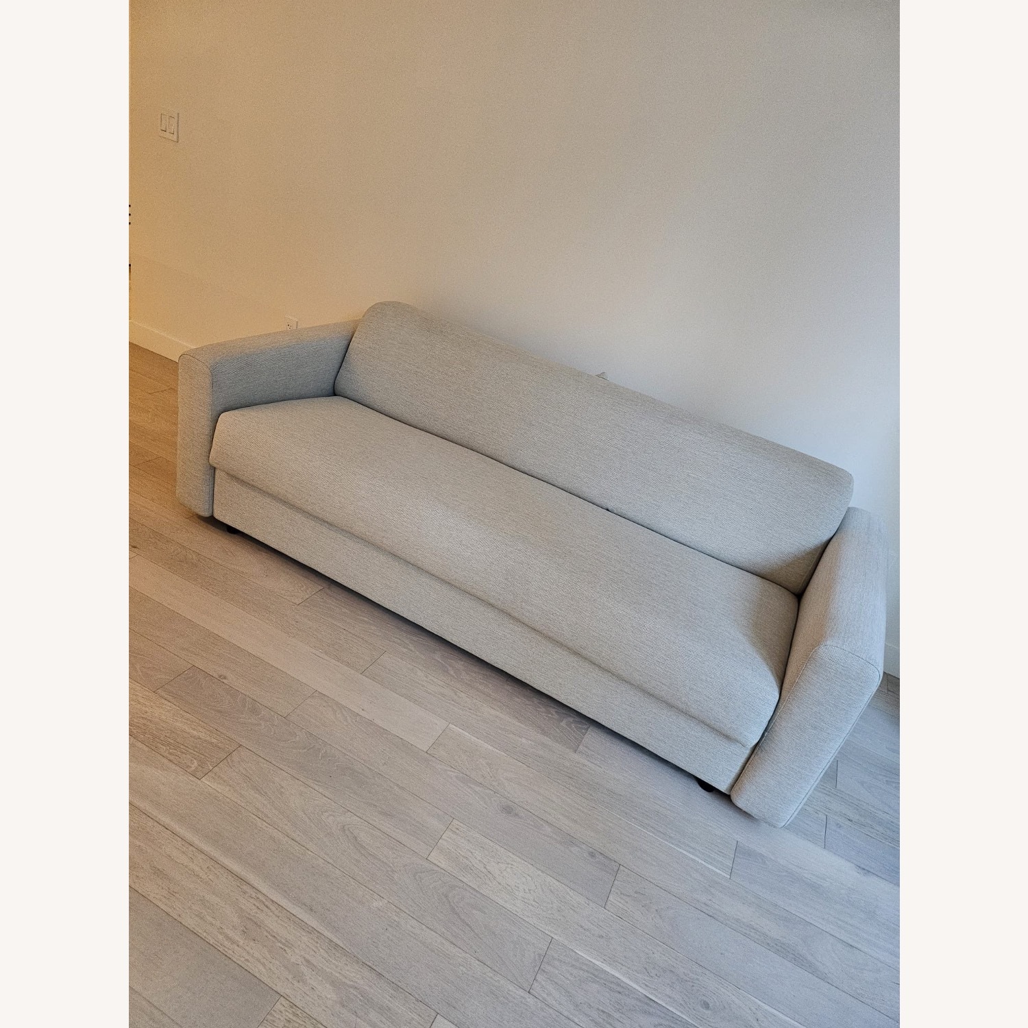 Create Comfort Natural Fabric Sleeper Sofa - image-2