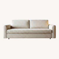 Create Comfort Natural Fabric Sleeper Sofa