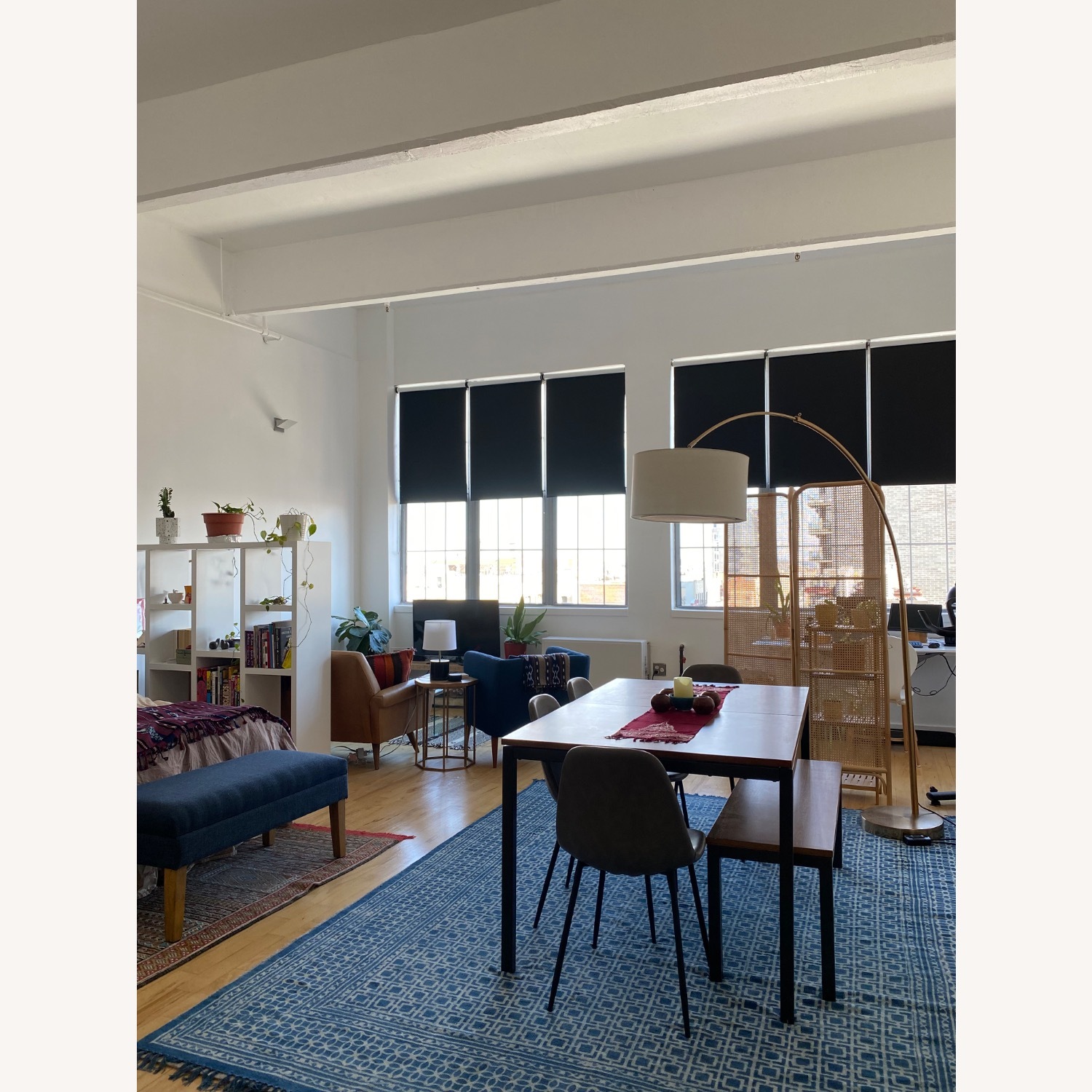 West Elm Frame Dark Dining Table - image-1