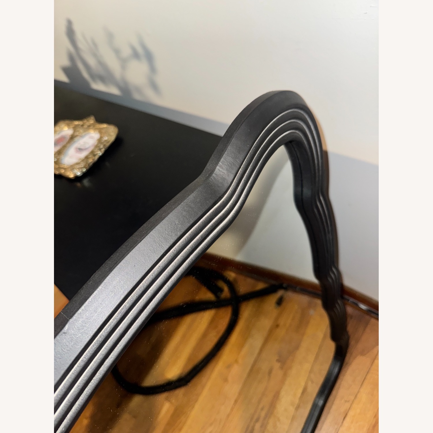 Wavy Black Modern Wall Mirror - image-3