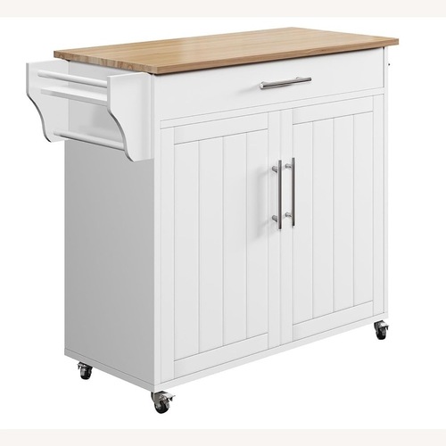 Used Amazon White Wood Sideboard for sale on AptDeco