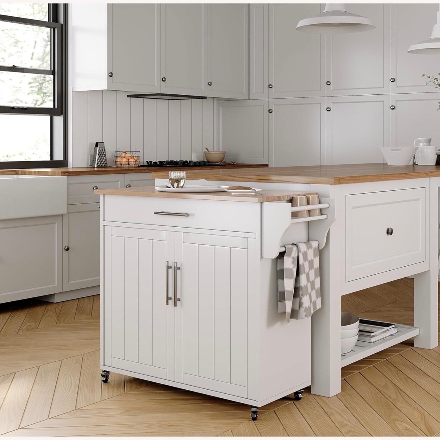 Amazon White Wood Sideboard - image-3