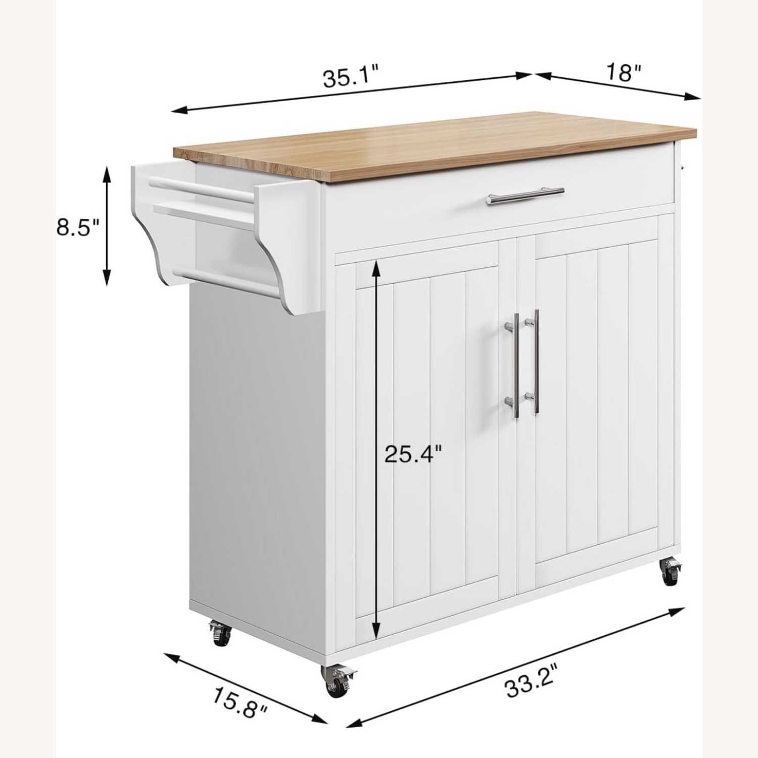 Amazon White Wood Sideboard - image-2