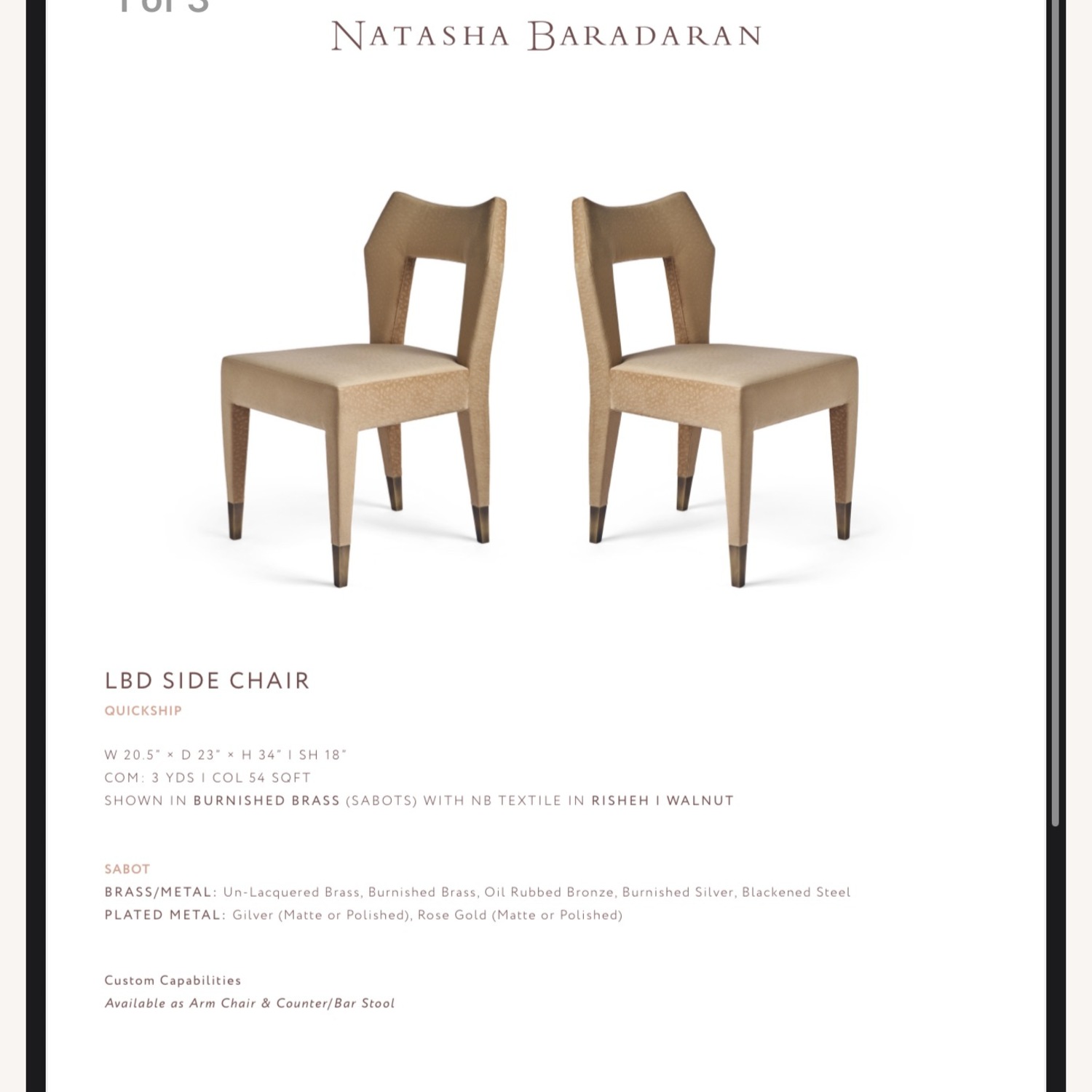 Light Brown Velvet Dining Chairs - image-7