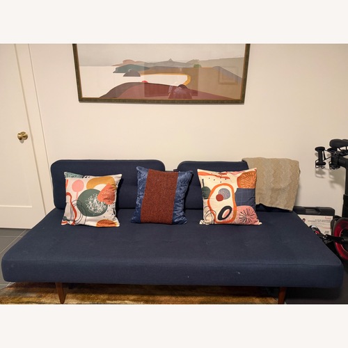 Used Room & Board Blue Sleeper Sofa for sale on AptDeco