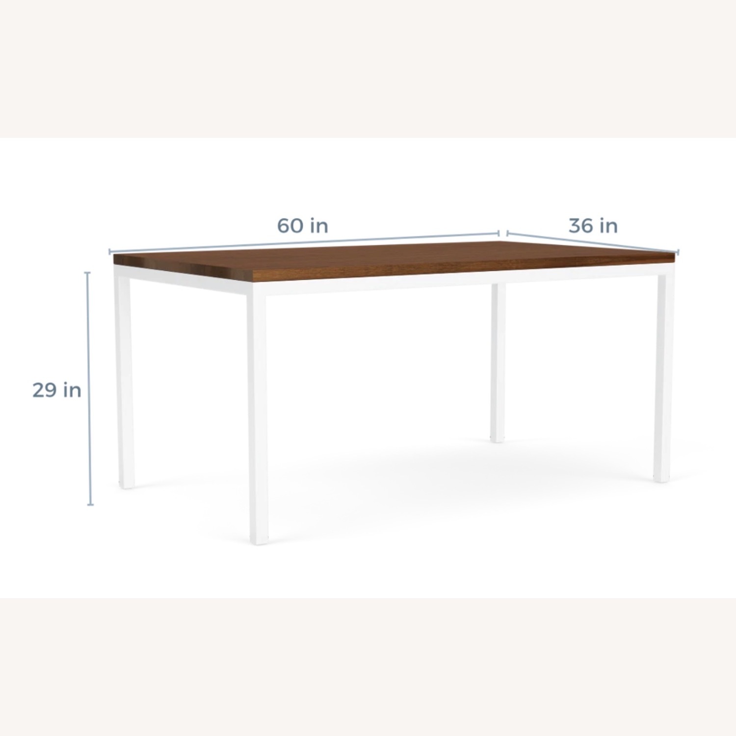 Room & Board Parsons Dining Table Walnut & White - image-2