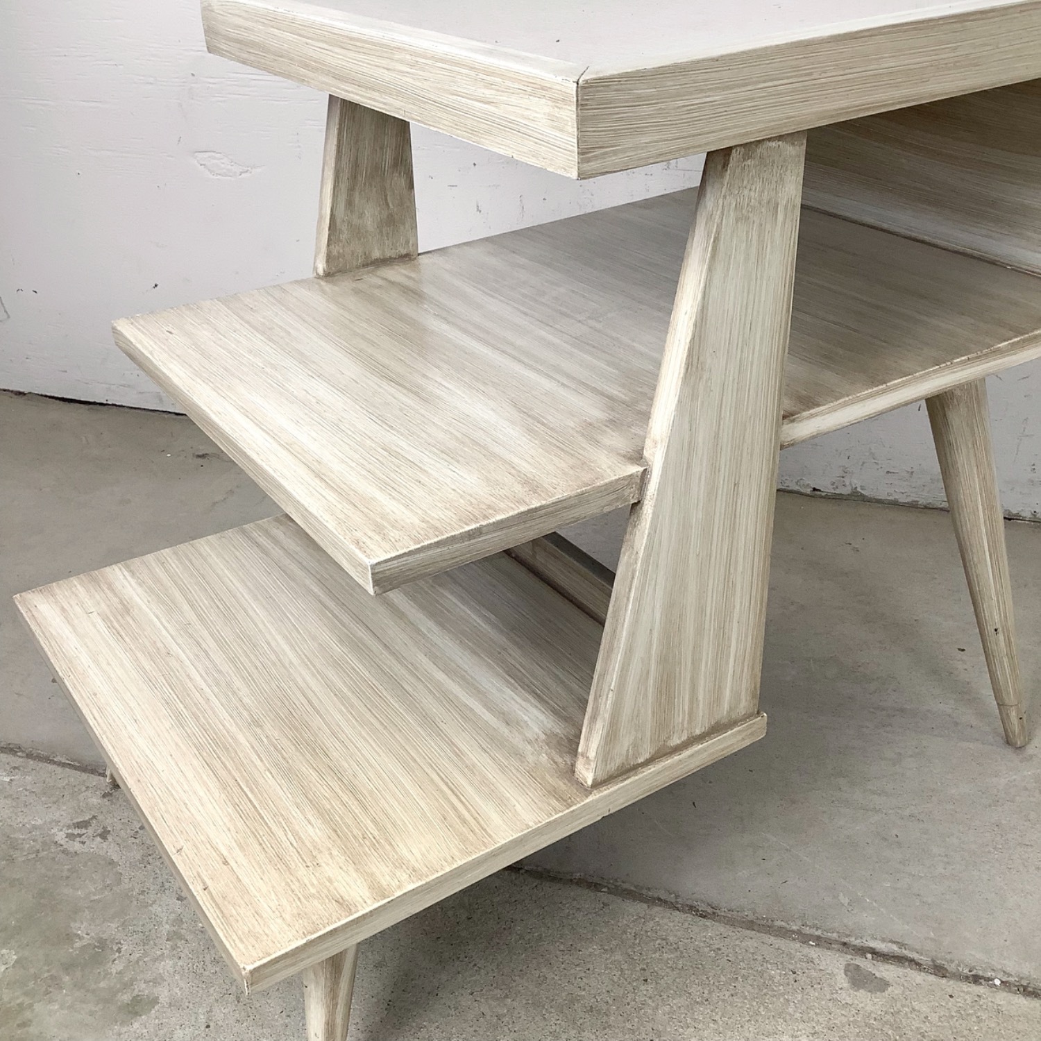  Pair of Vintage Three-Tier Step End Tables - image-13
