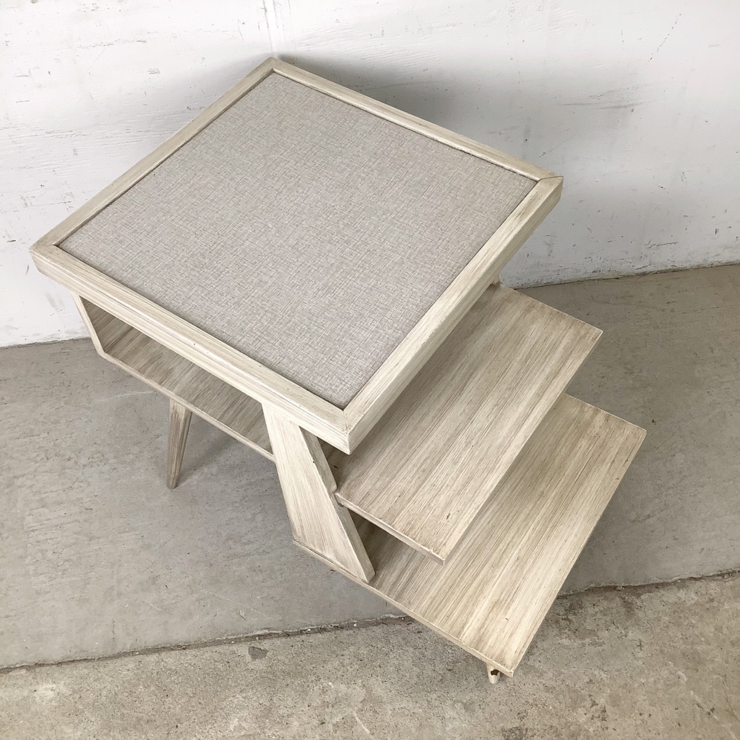  Pair of Vintage Three-Tier Step End Tables - image-6