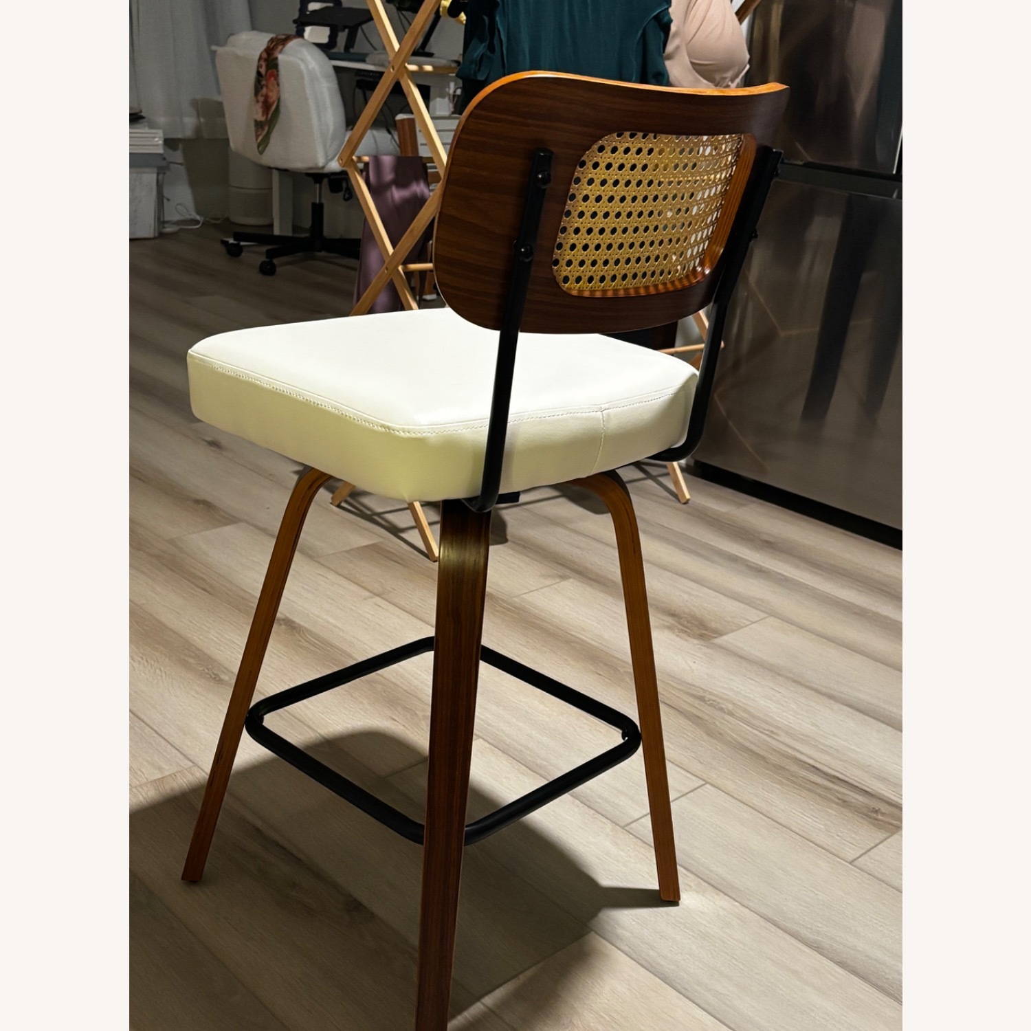 Home Depot Light Brown Wood Dining Chairs - image-3