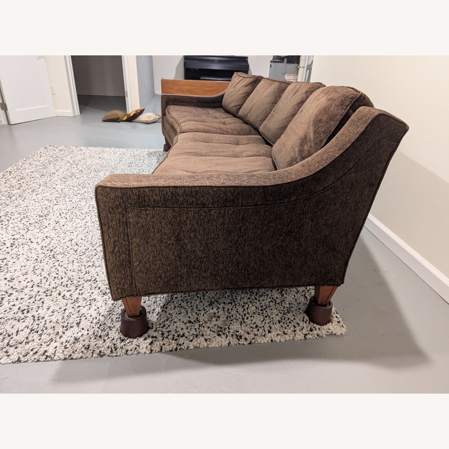 Vintage Mid Century Modern Curved Sofa - image-4