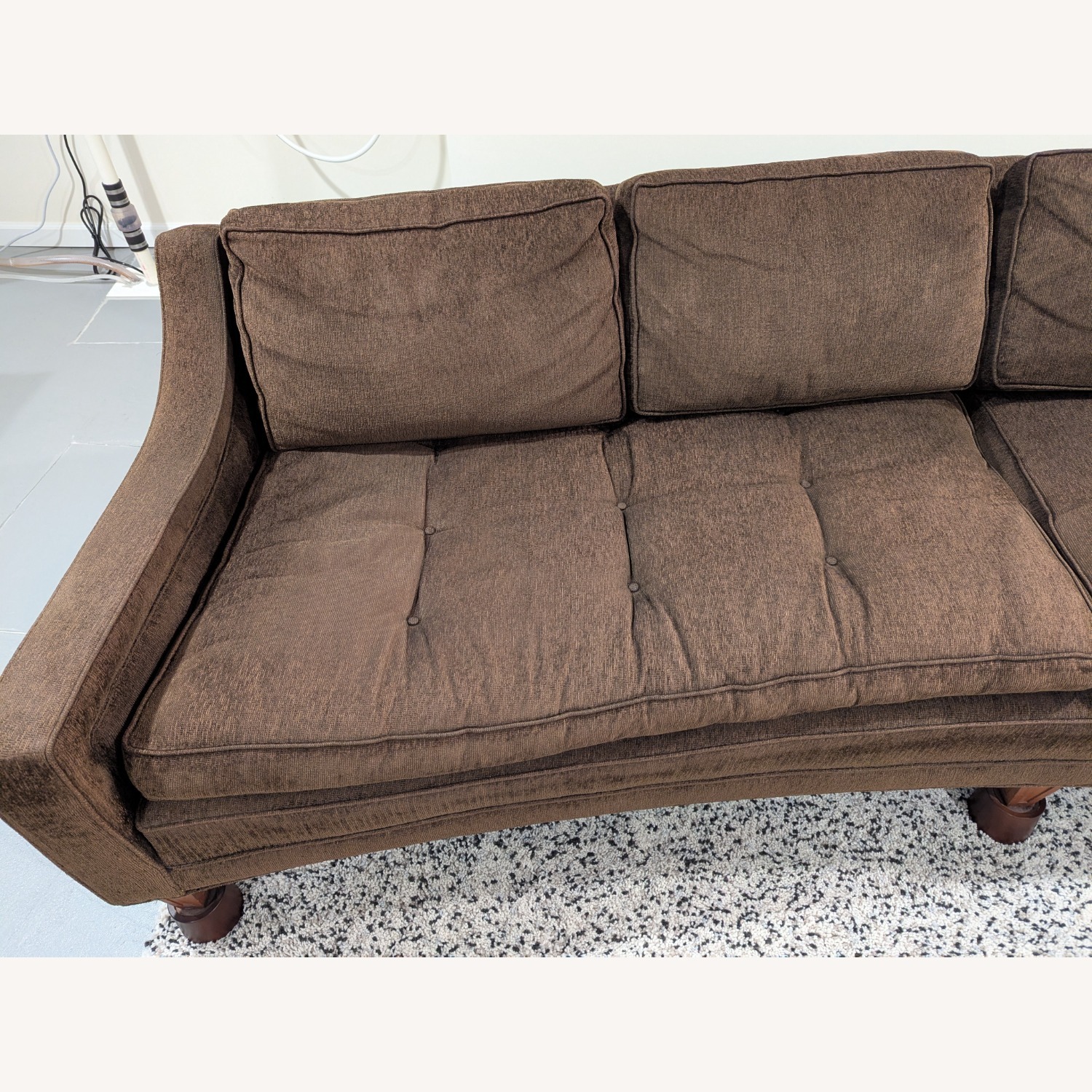 Vintage Mid Century Modern Curved Sofa - image-5