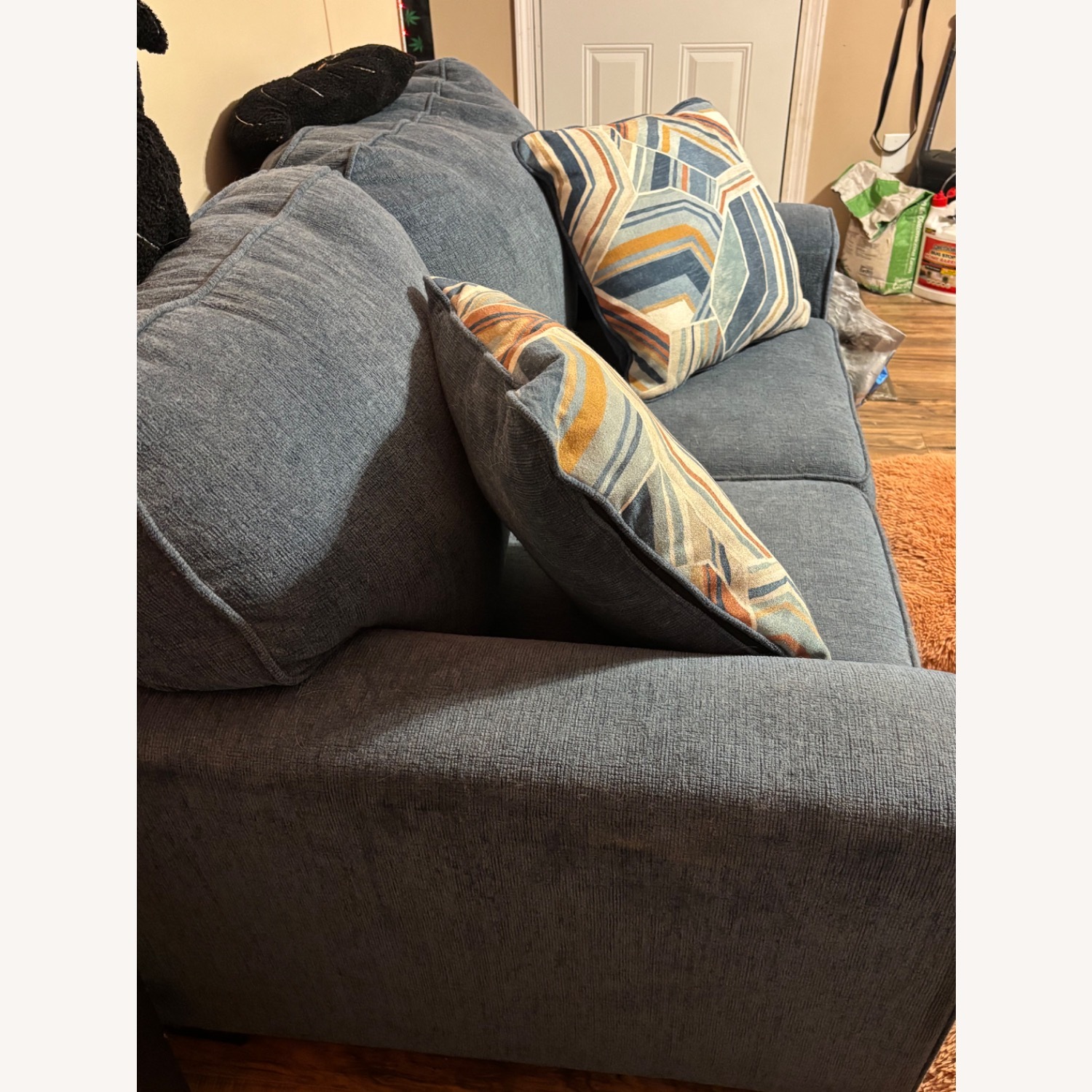 Ashley Furniture Blue Loveseat - image-2