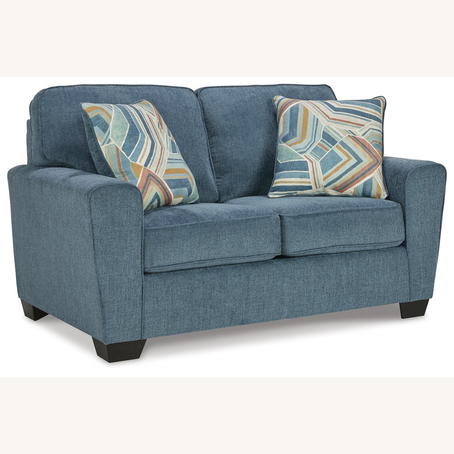 Ashley Furniture Blue Loveseat - image-6