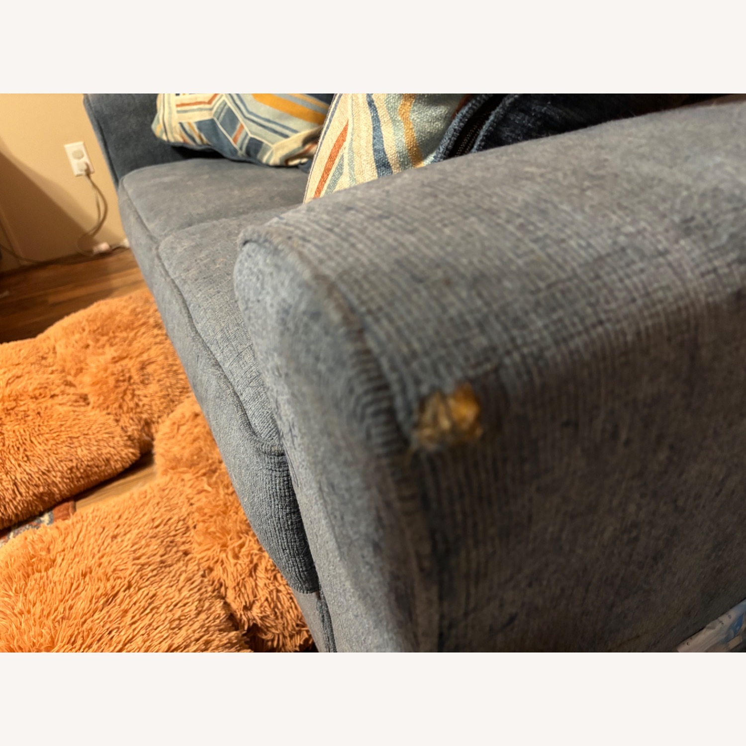 Ashley Furniture Blue Loveseat - image-5