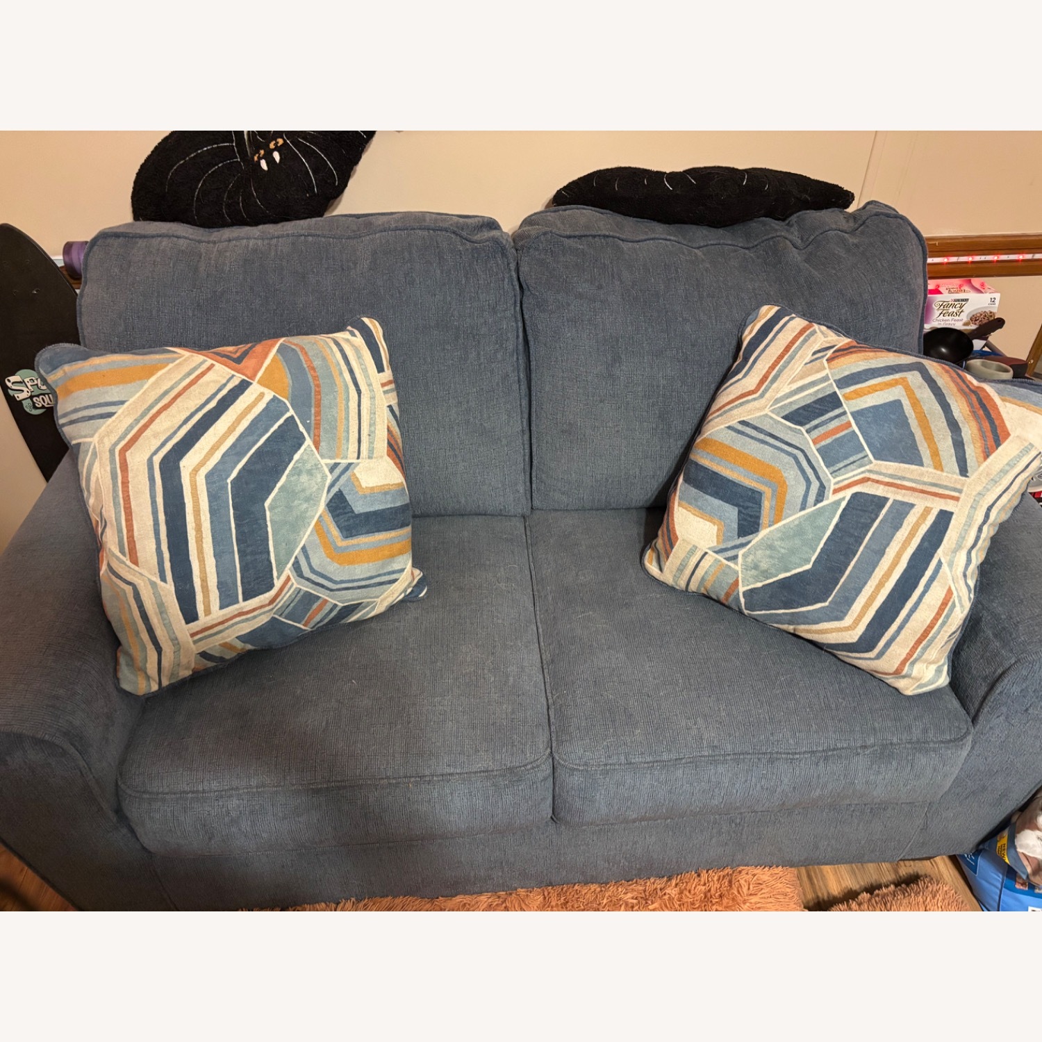 Ashley Furniture Blue Loveseat - image-1