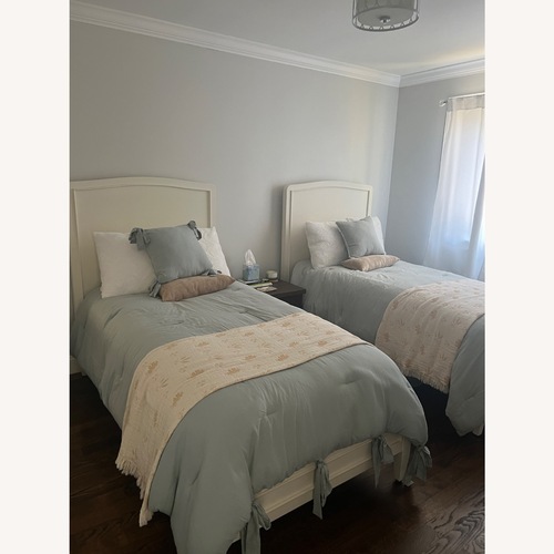 Used Ballard Designs Tanner White Twin Bed for sale on AptDeco