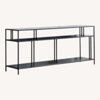 West Elm Dark Bronze Profile Metal Media Storage 