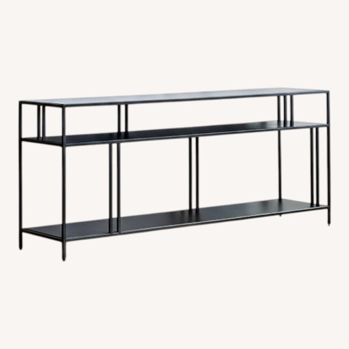 Used West Elm Dark Bronze Profile Metal Media Storage  for sale on AptDeco