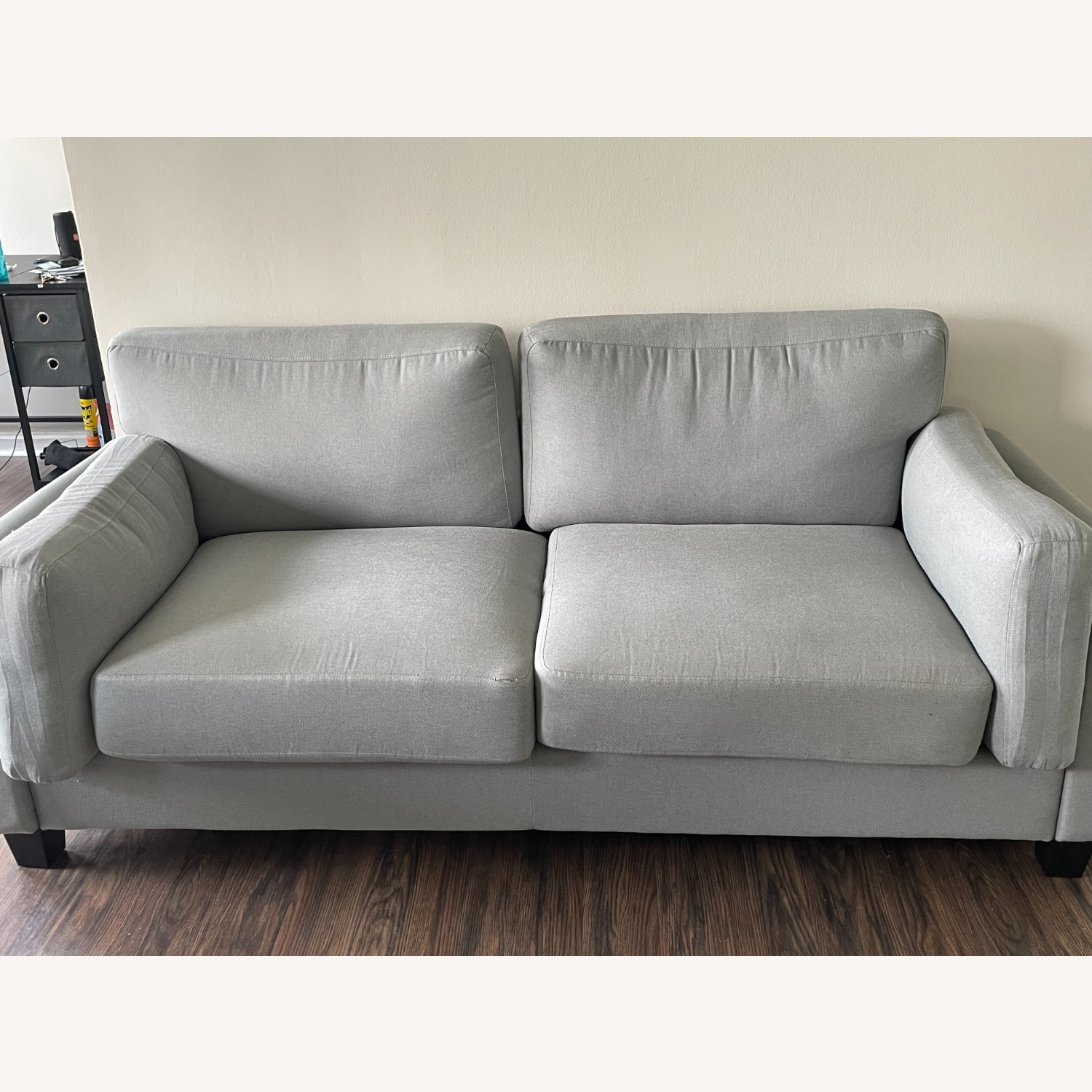 Vintage/Antique Light Gray Loveseat - image-1