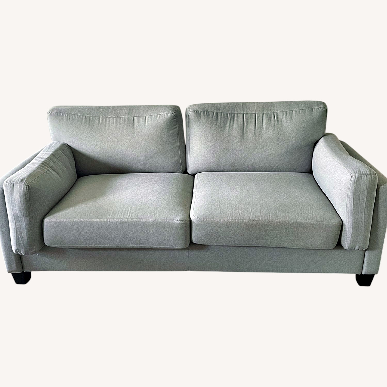 Vintage/Antique Light Gray Loveseat - image-0