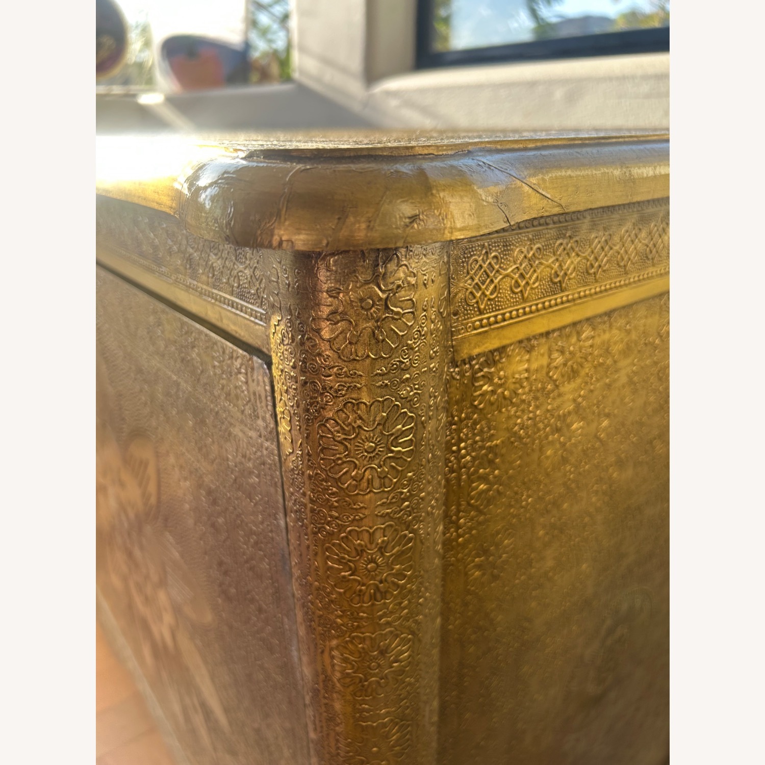 Anthropologie Hand Embossed Lotus Sideboard - image-3
