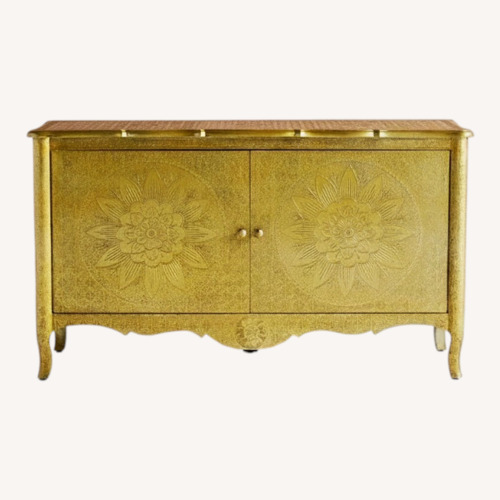 Used Anthropologie Hand Embossed Lotus Sideboard for sale on AptDeco
