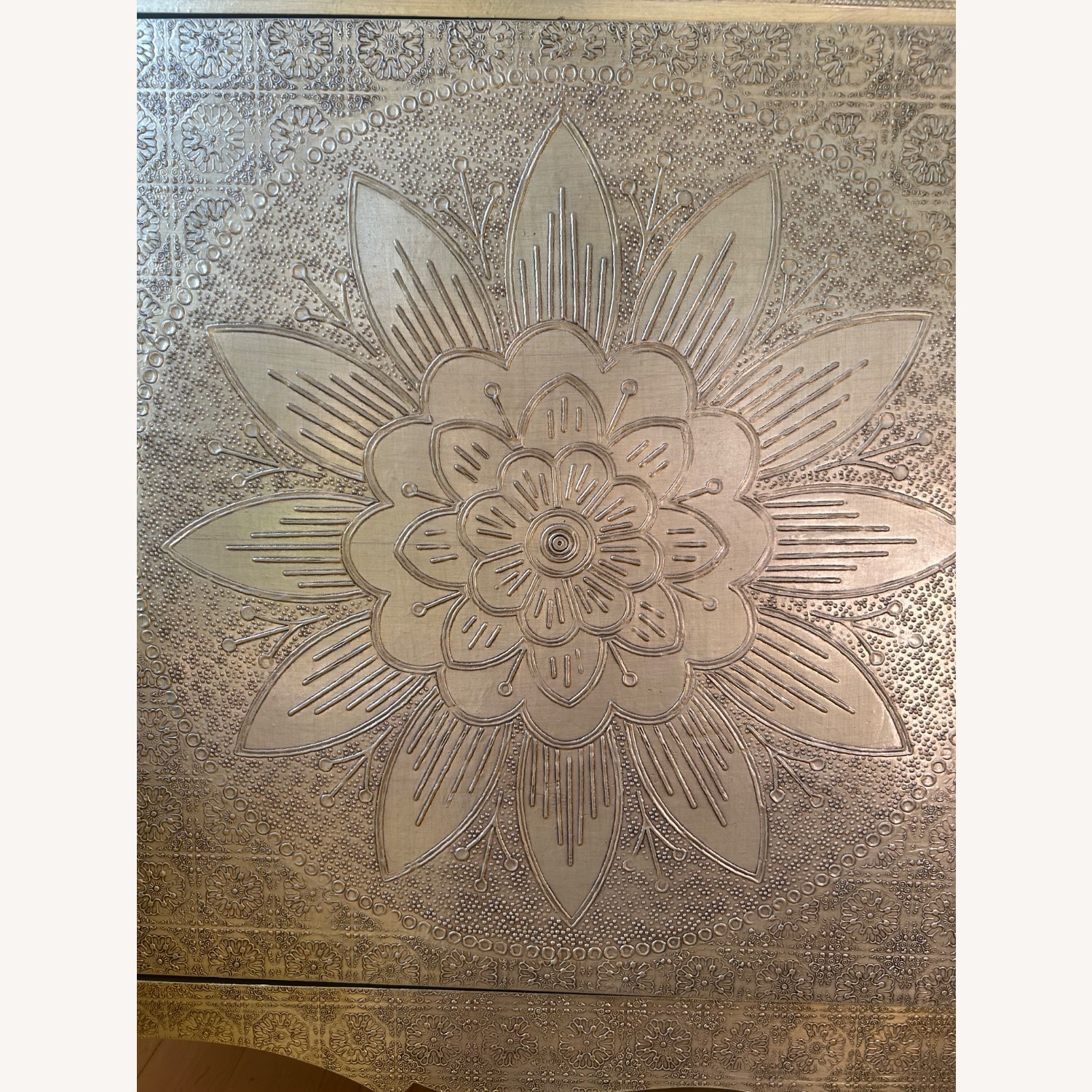 Anthropologie Hand Embossed Lotus Sideboard - image-5
