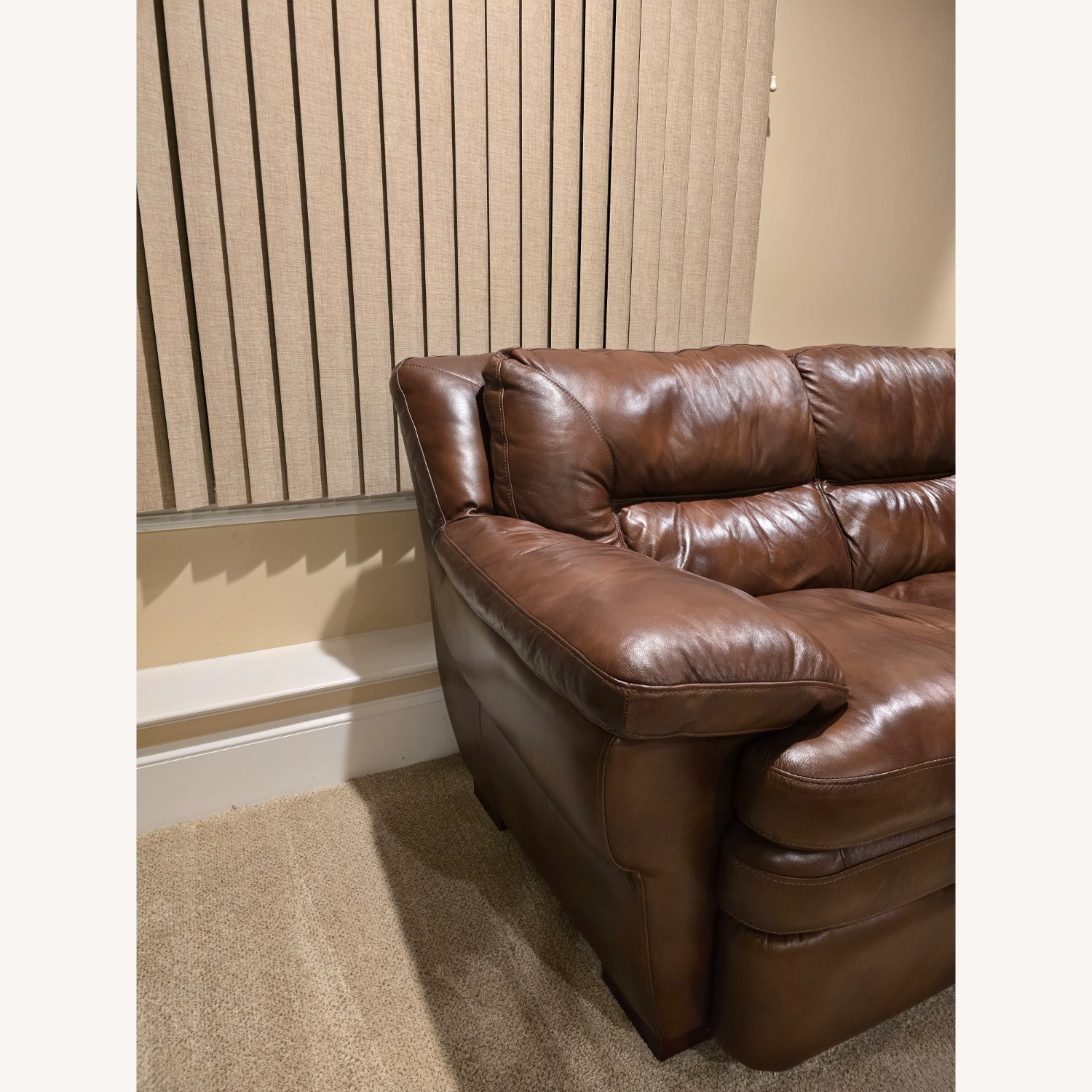 Jordan's Furniture Light Brown 3 Seater Sofa - image-2