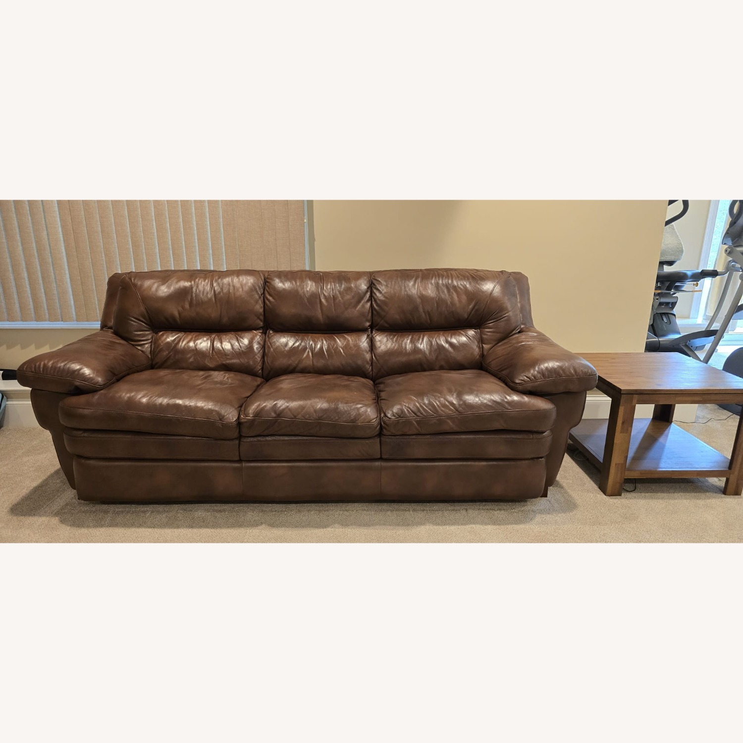 Jordan's Furniture Light Brown 3 Seater Sofa - image-1