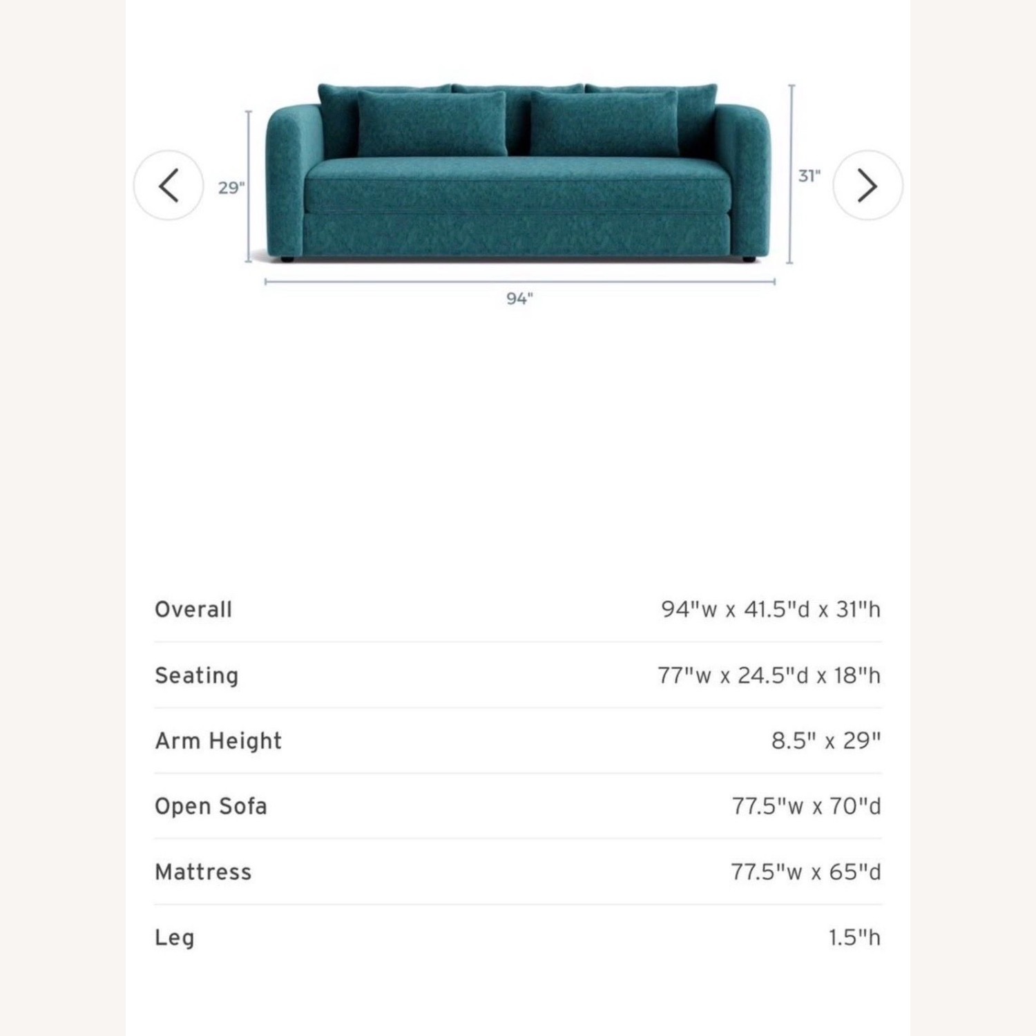 Joybird Pullout Sofa Bed - image-6