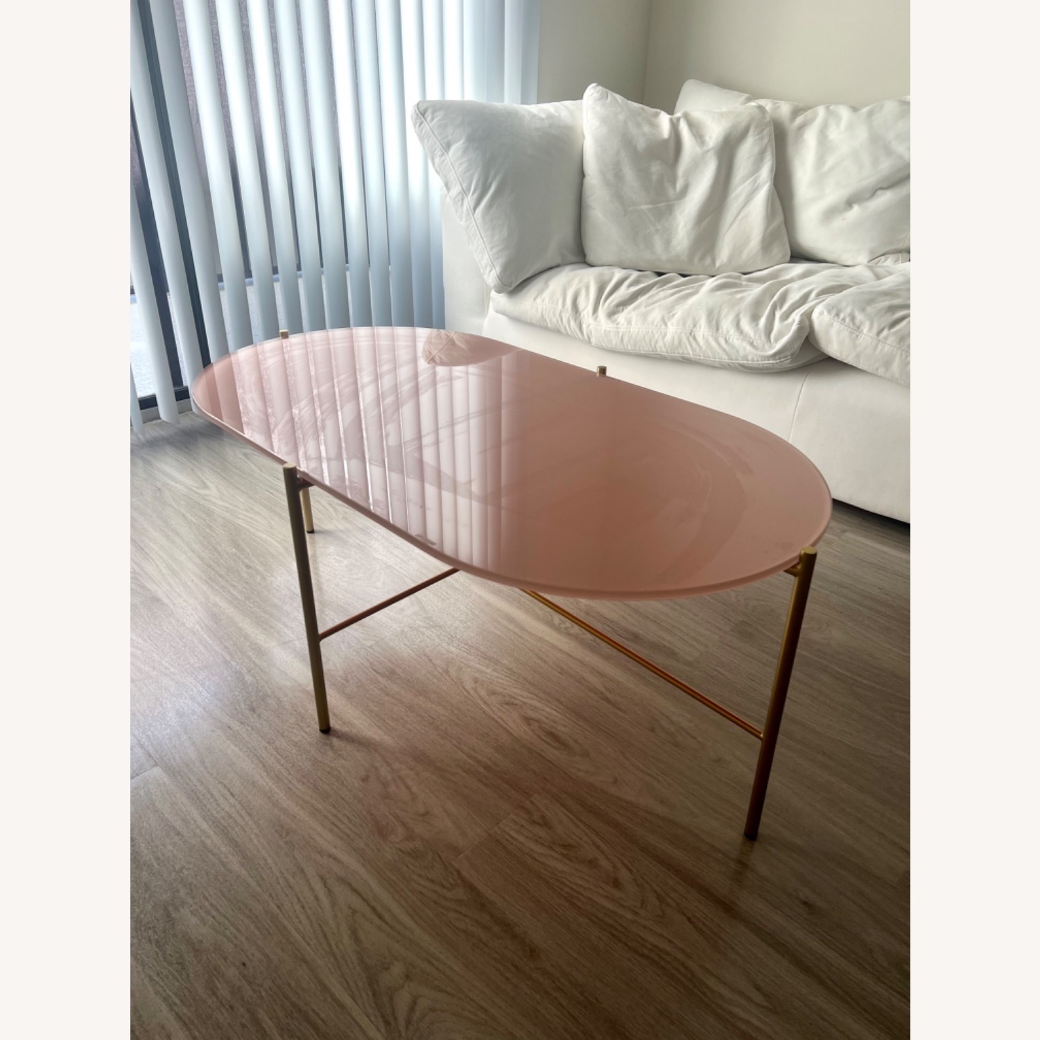 Article Silicus Pink Glass Coffee Table - image-2