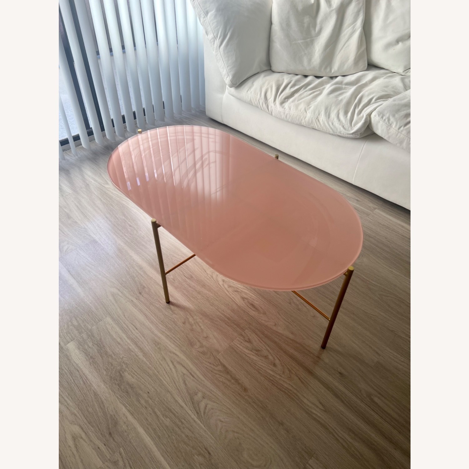 Article Silicus Pink Glass Coffee Table - image-1