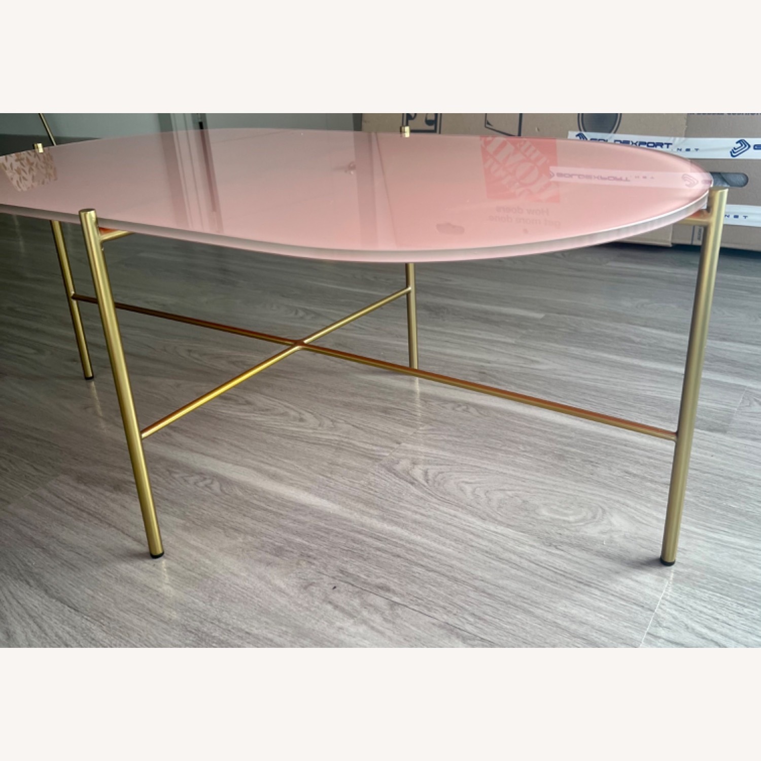 Article Silicus Pink Glass Coffee Table - image-3