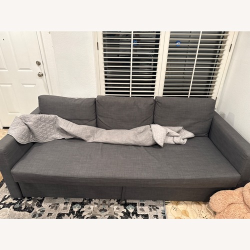 Used IKEA Friheten Light Gray Fabric 3+ Seater Sofa for sale on AptDeco