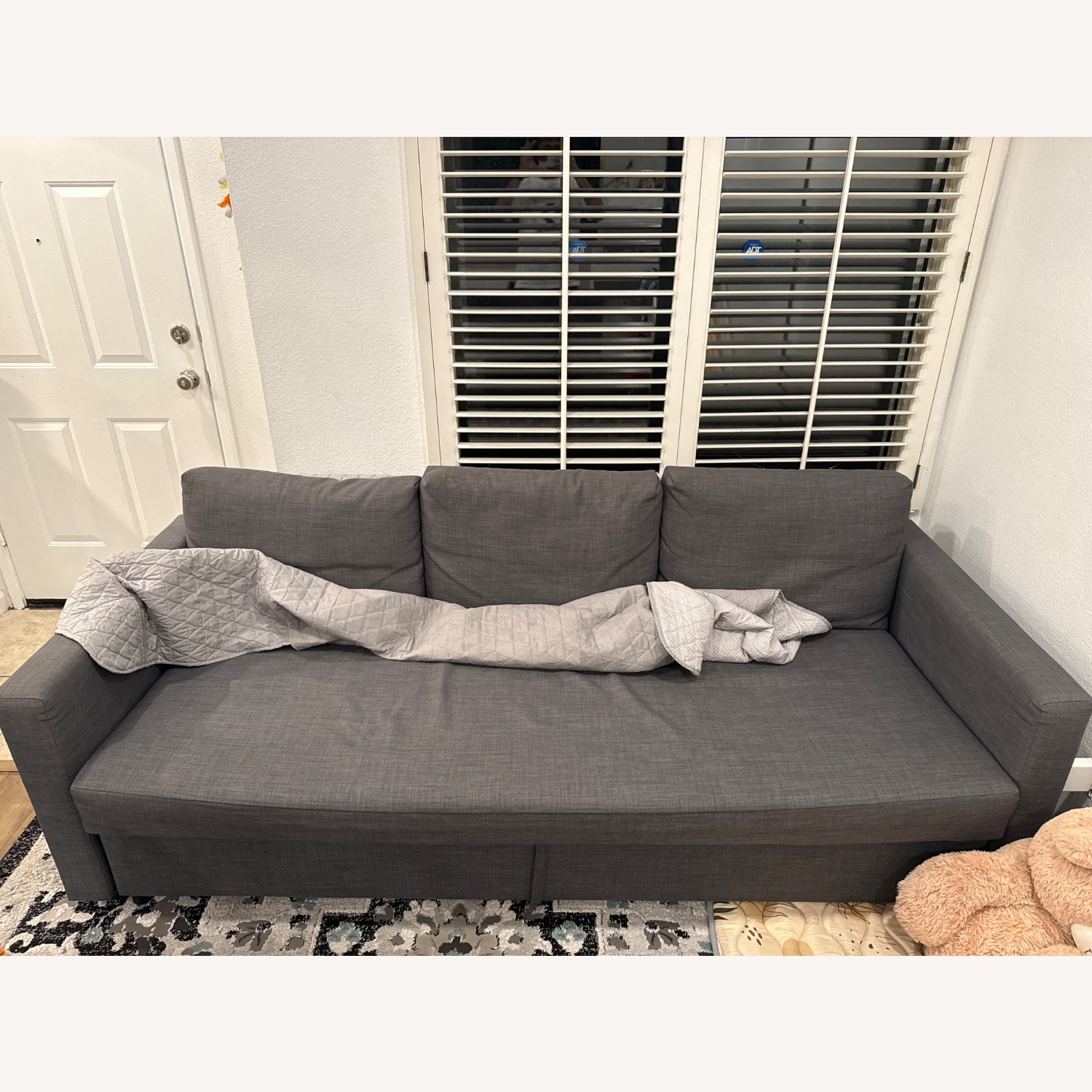 IKEA Friheten Light Gray Fabric 3+ Seater Sofa - image-2