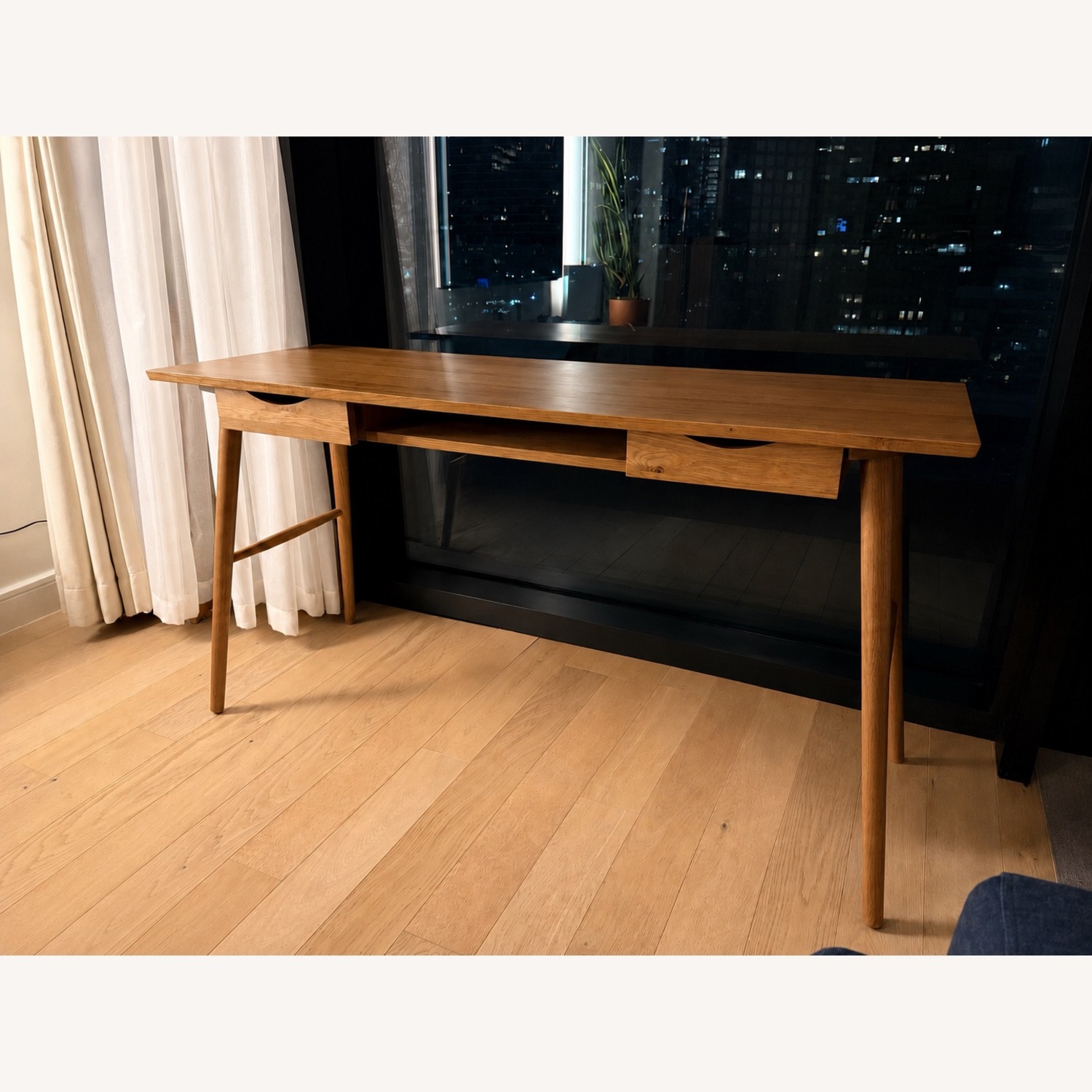 Article Culla Natural Wood Veneer Desk - image-1