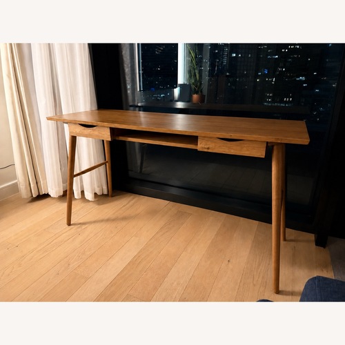 Used Article Culla Natural Wood Veneer Desk for sale on AptDeco