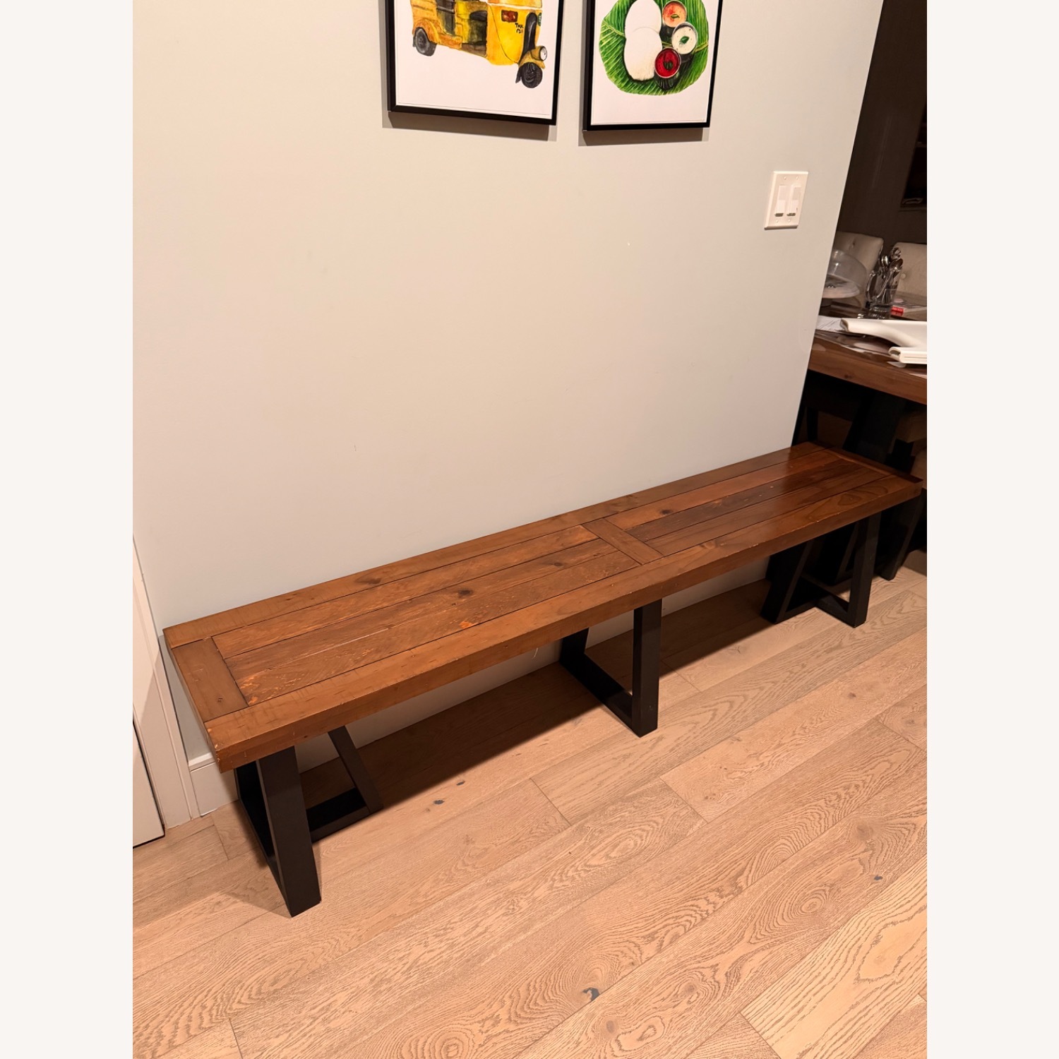 Wade Logan Dark Brown Wood Dining Table for 6-8 - image-2