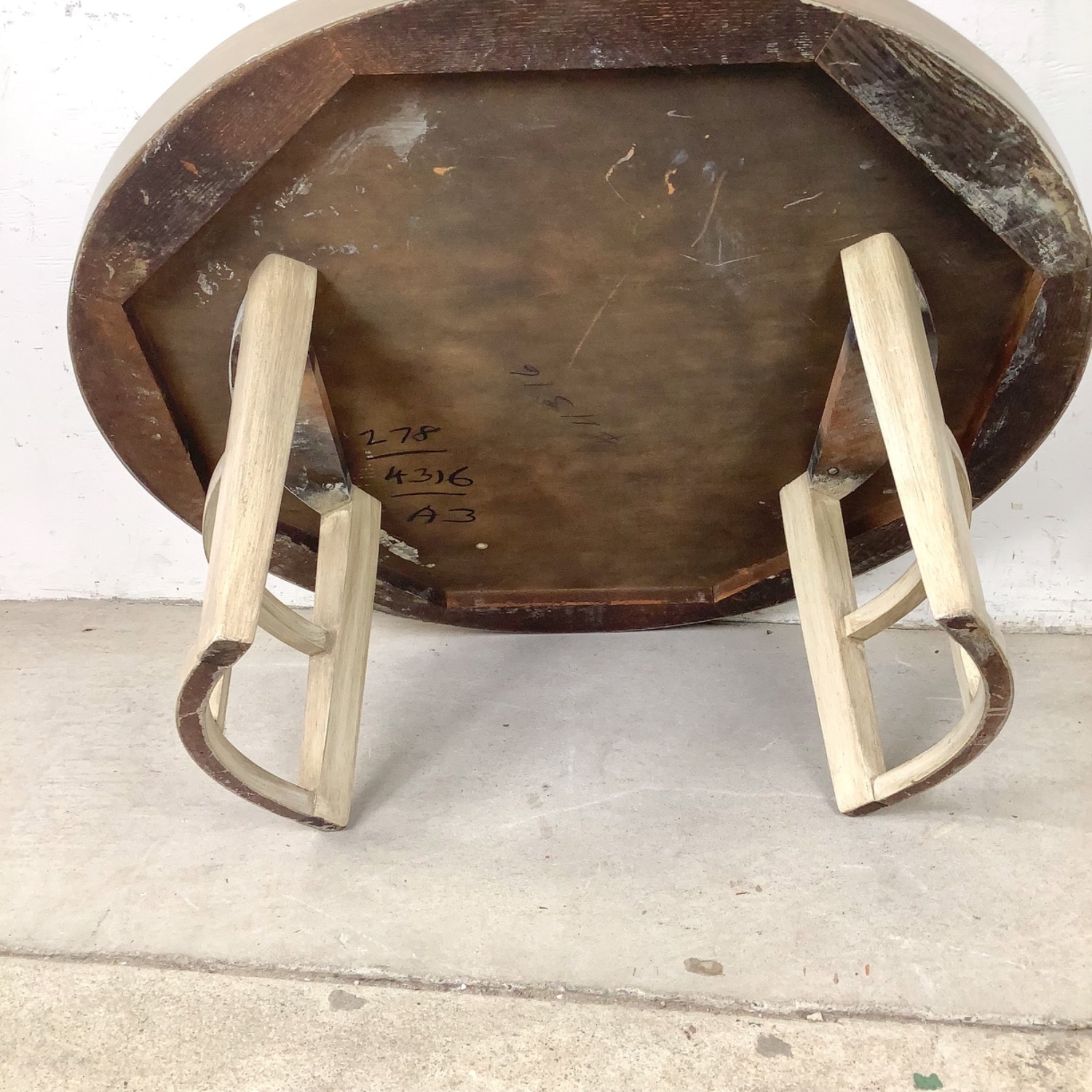 Vintage Round Low Coffee Table - image-11