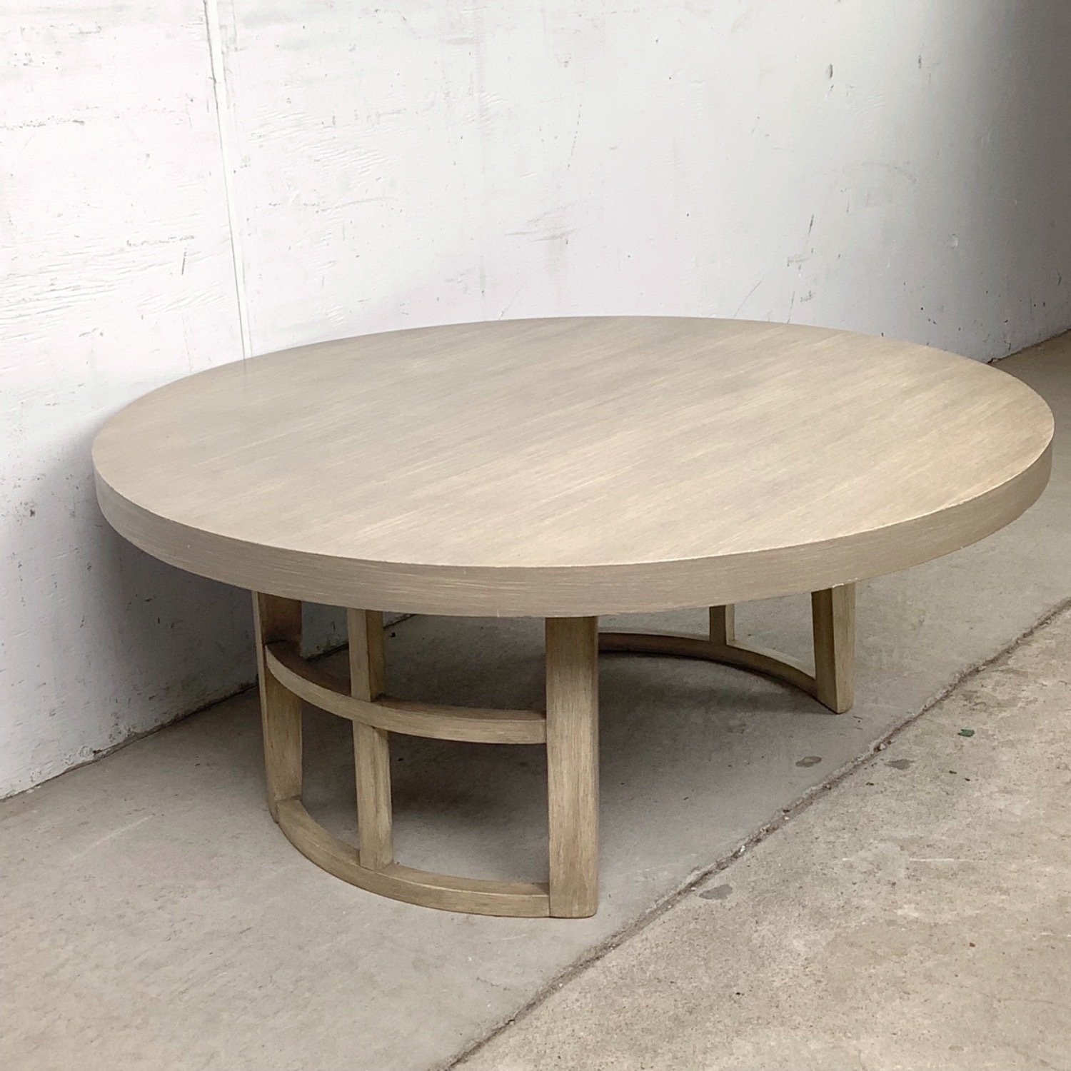 Vintage Round Low Coffee Table - image-2