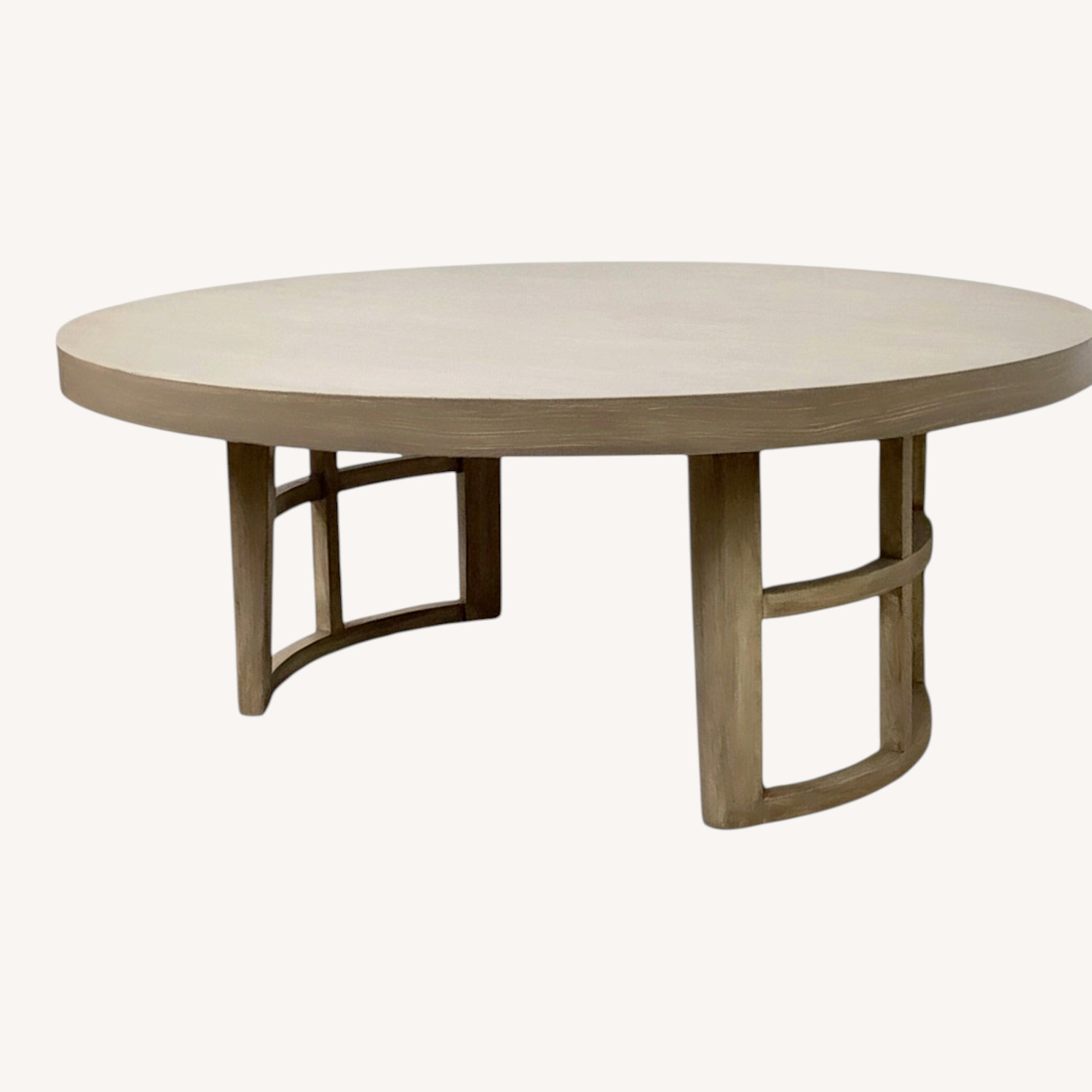 Vintage Round Low Coffee Table - image-0