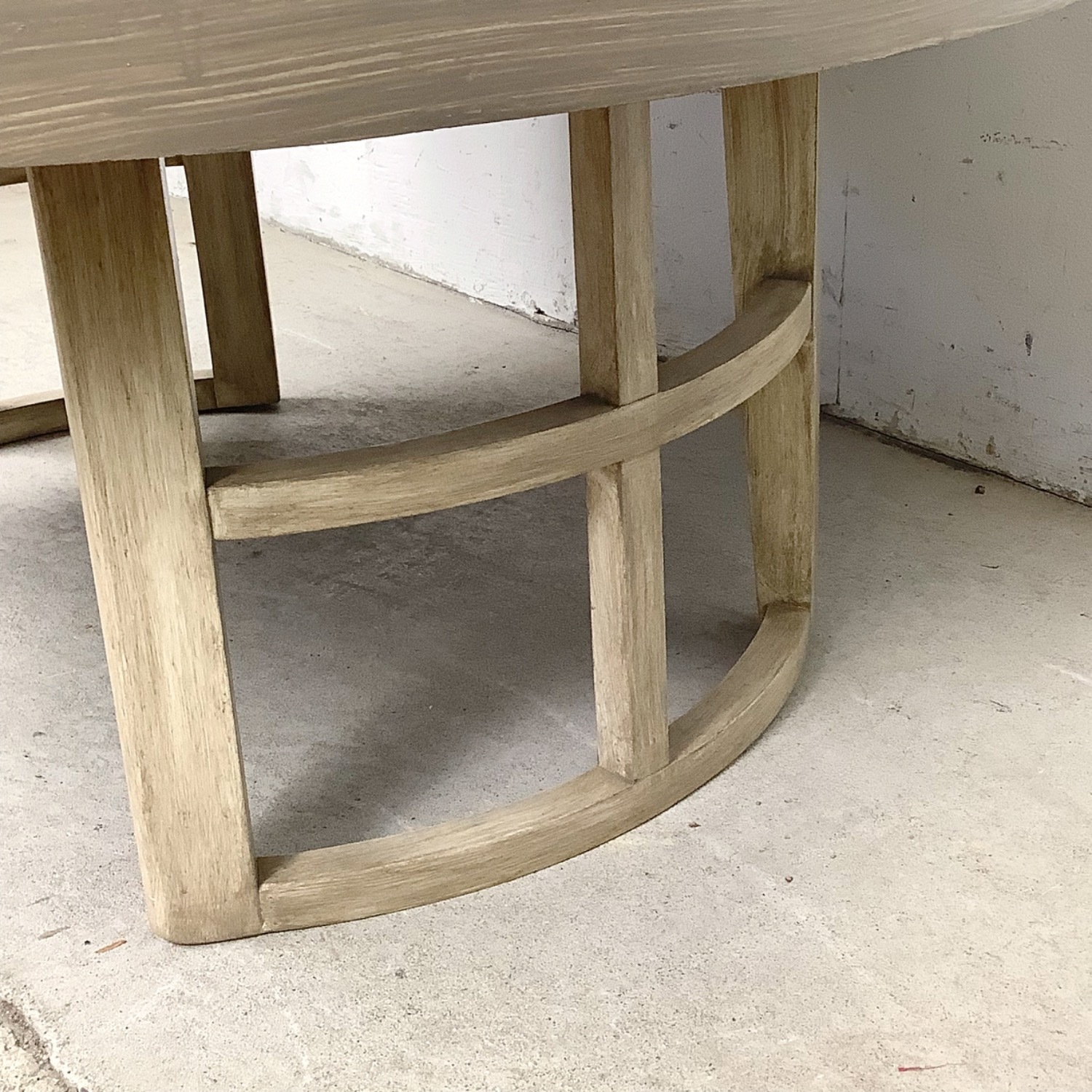 Vintage Round Low Coffee Table - image-9